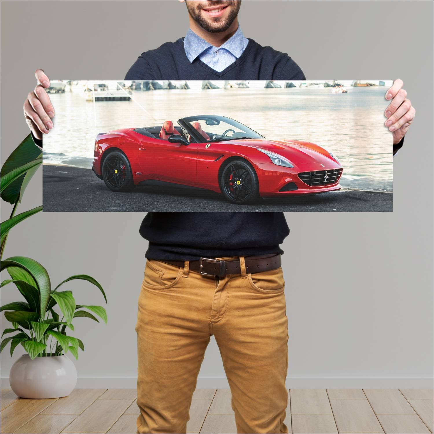 Cuadro grande 30x80cm 2017 ferrari california t th 654 Ferrari