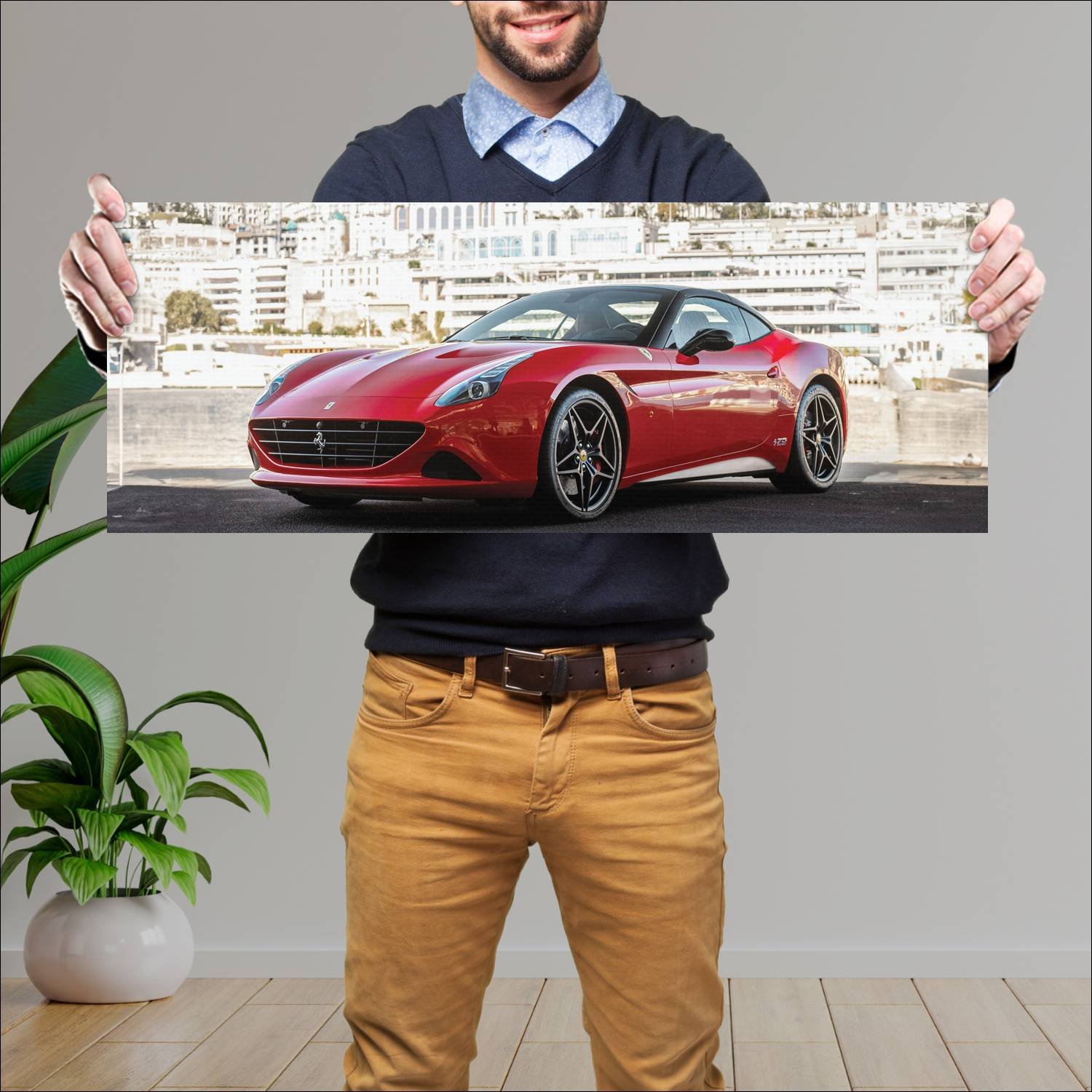 Cuadro grande 30x80cm 2017 ferrari california t th 655 Ferrari