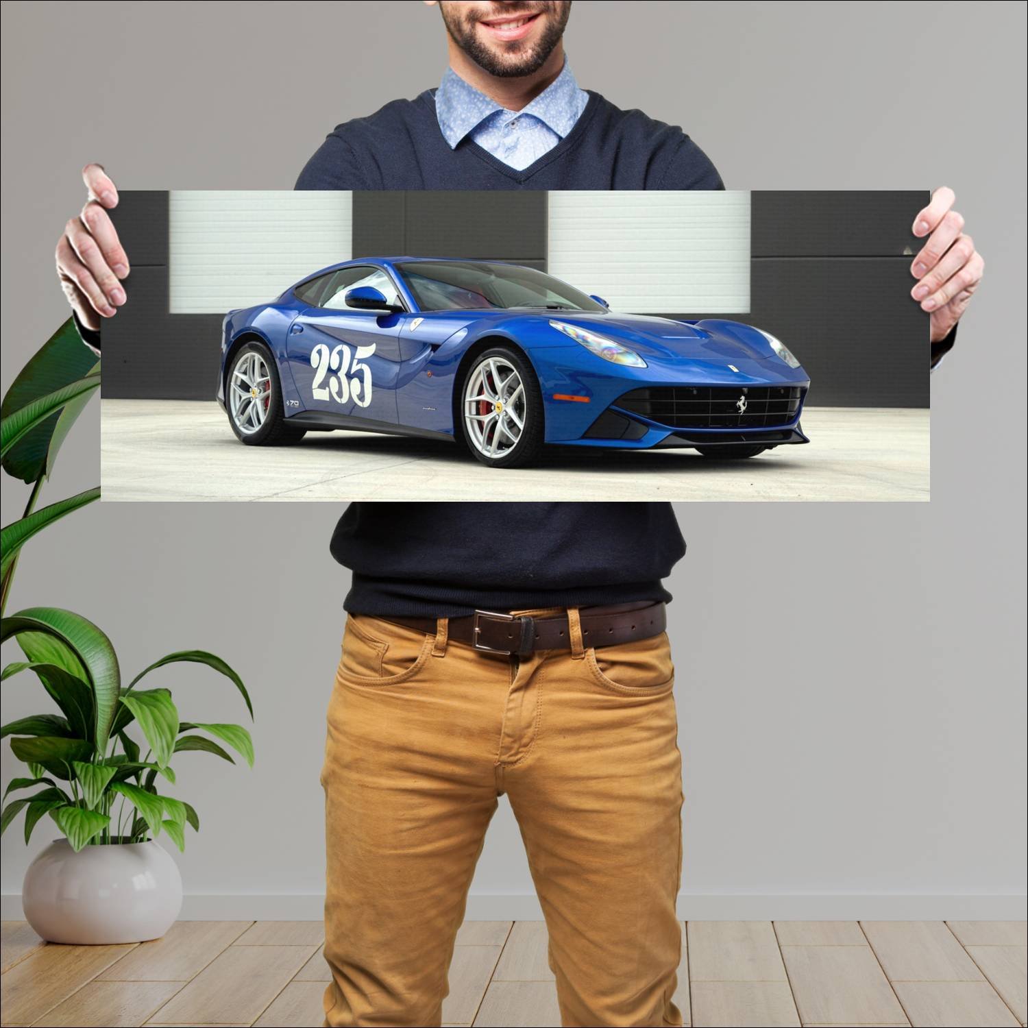 Cuadro grande 30x80cm 2017 ferrari f12berlinetta t 660 Ferrari