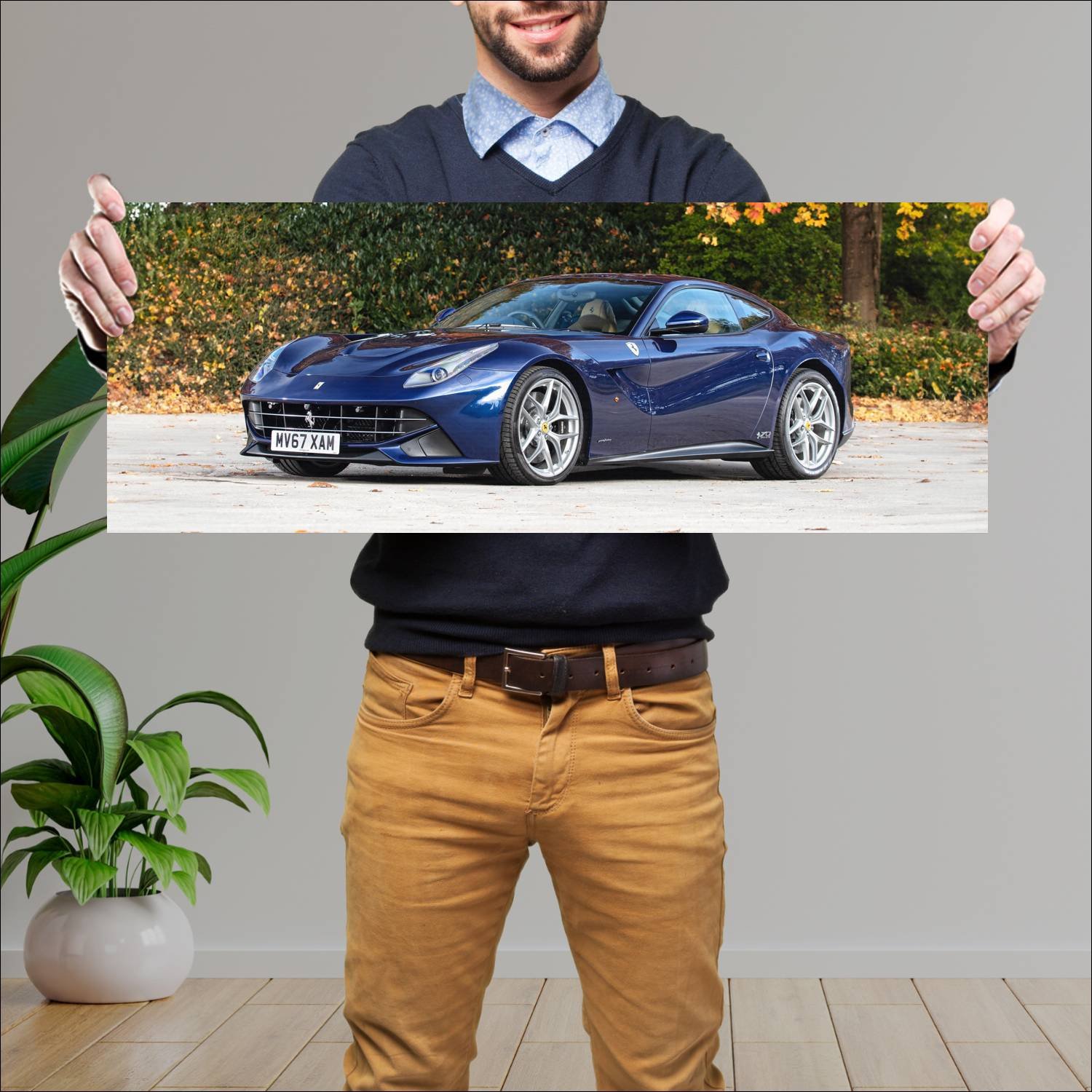 Cuadro grande 30x80cm 2017 ferrari f12berlinetta t 663 Ferrari