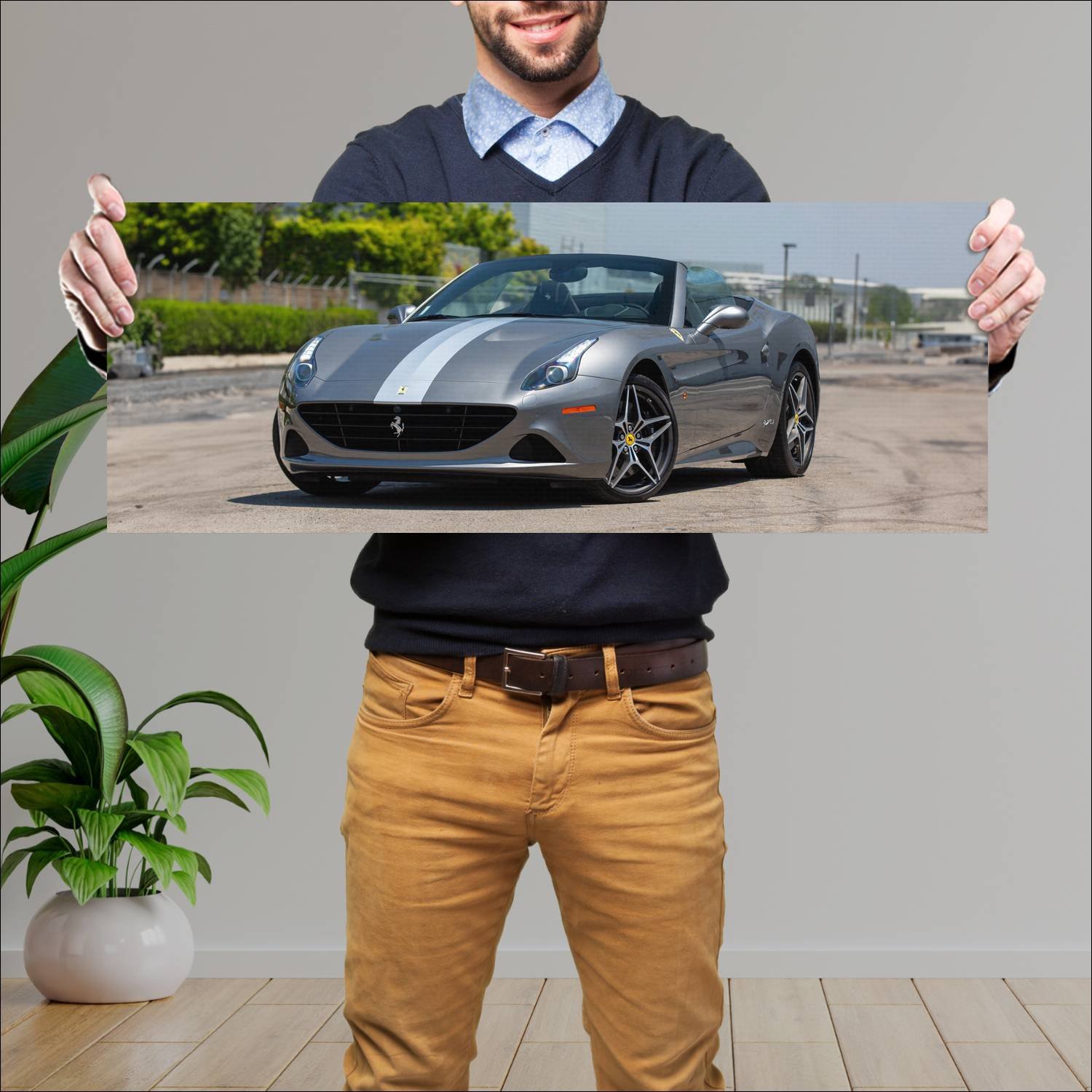 Cuadro grande 30x80cm 2018 ferrari california t la 693 Ferrari