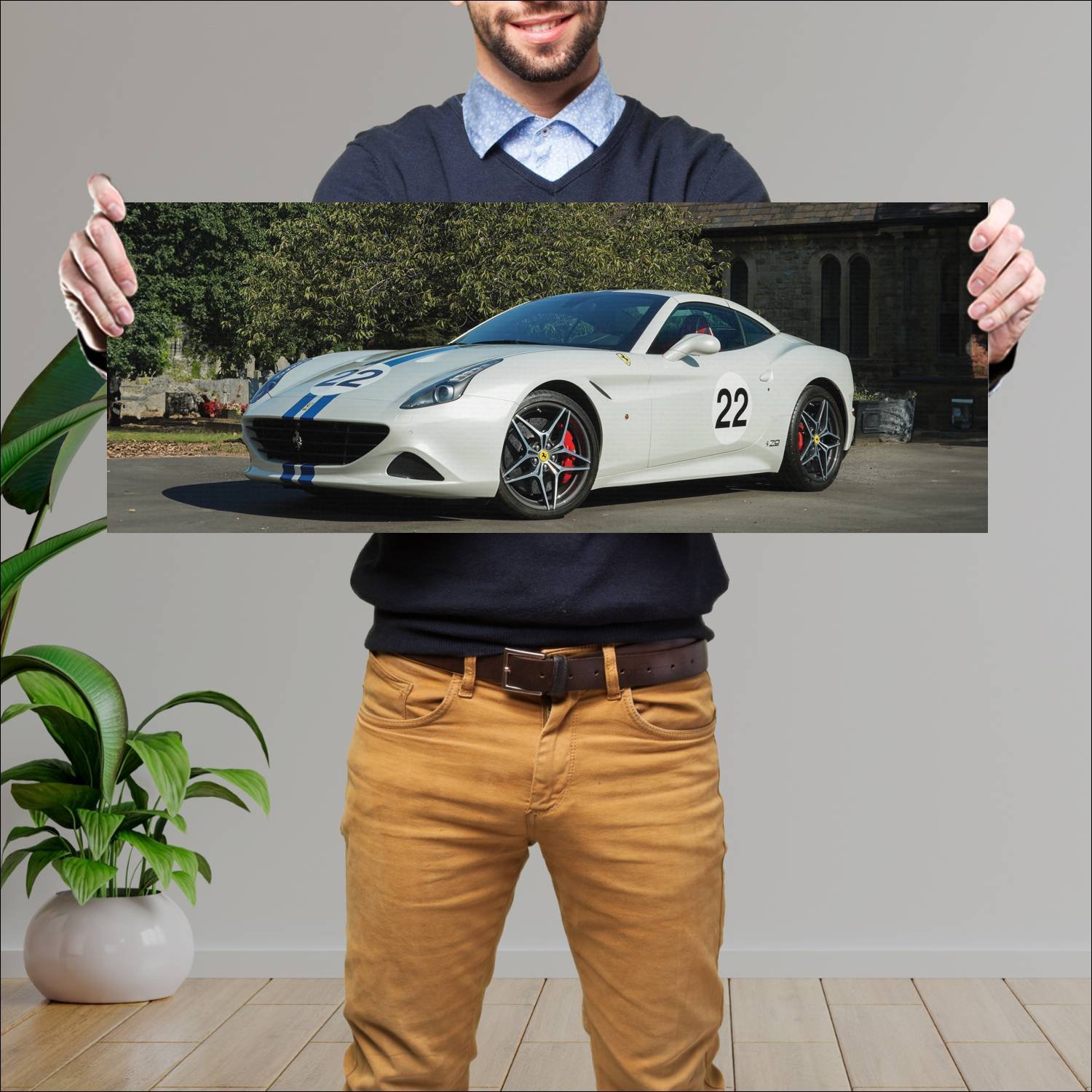 Cuadro grande 30x80cm 2018 ferrari california t th 694 Ferrari