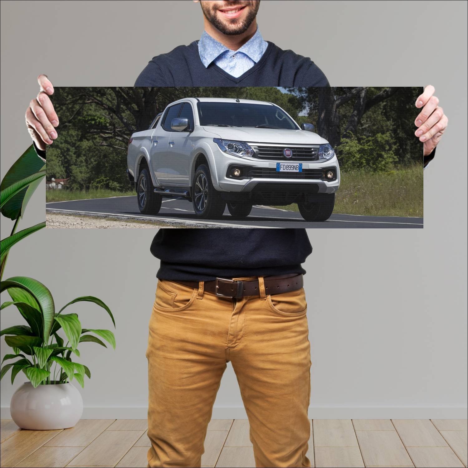 Cuadro grande 30x80cm 2016 fiat fullback double ca 107 Fiat