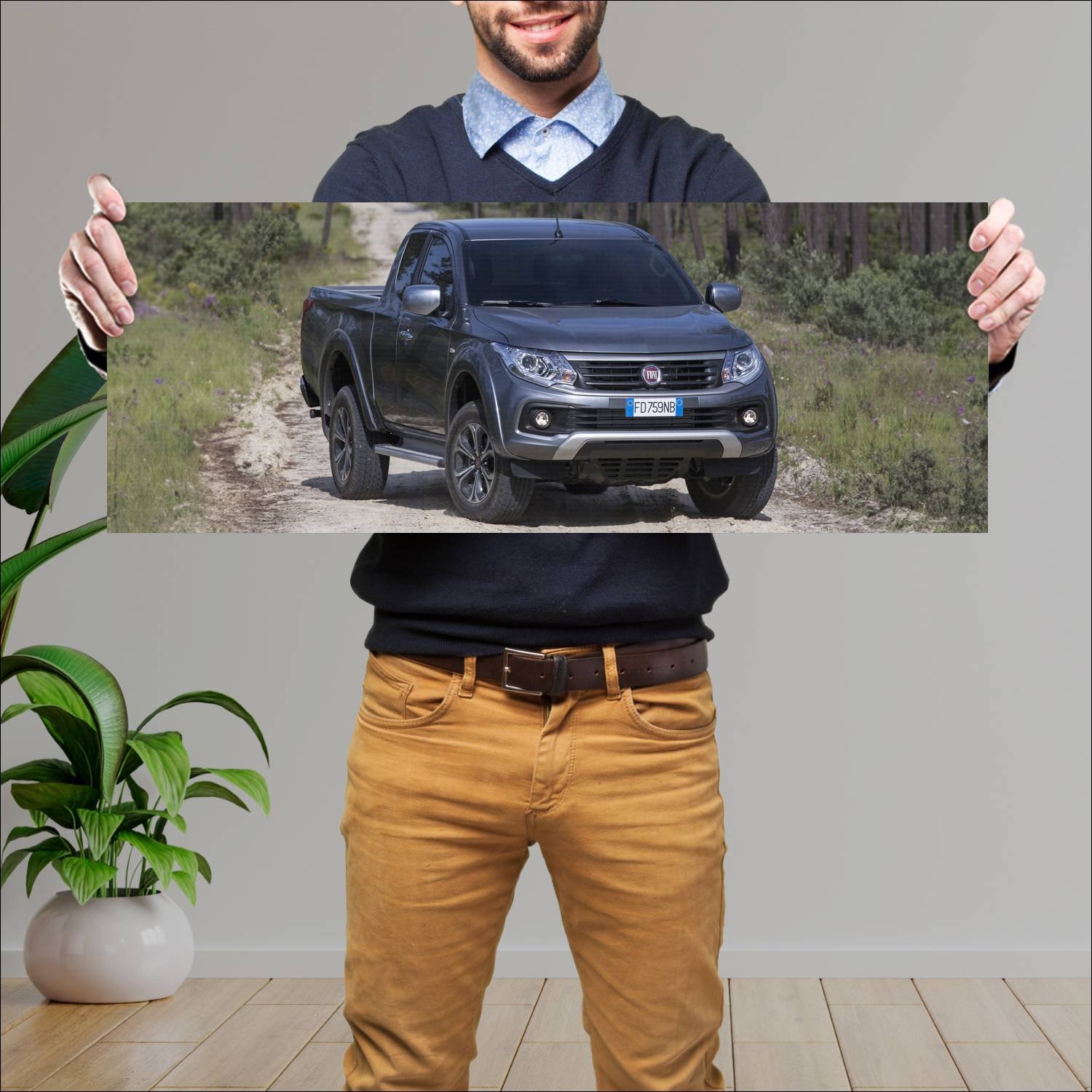 Cuadro grande 30x80cm 2016 fiat fullback extended 108 Fiat