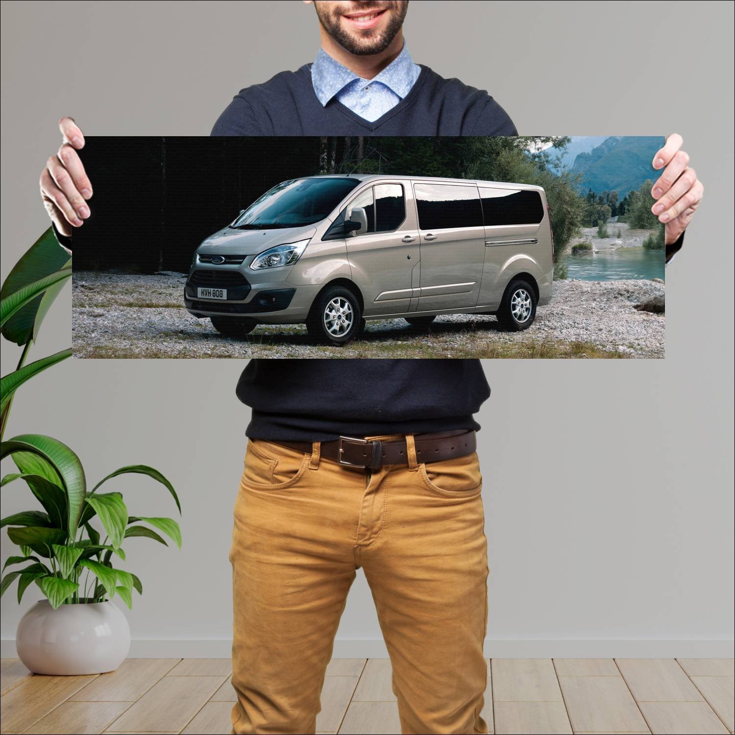 Cuadro grande 30x80cm 2012 ford tourneo custom lwb 57 Ford