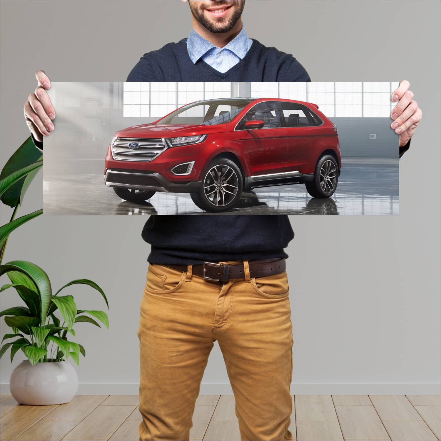 Cuadro grande 30x80cm 2013 ford edge concept auto 65 Ford
