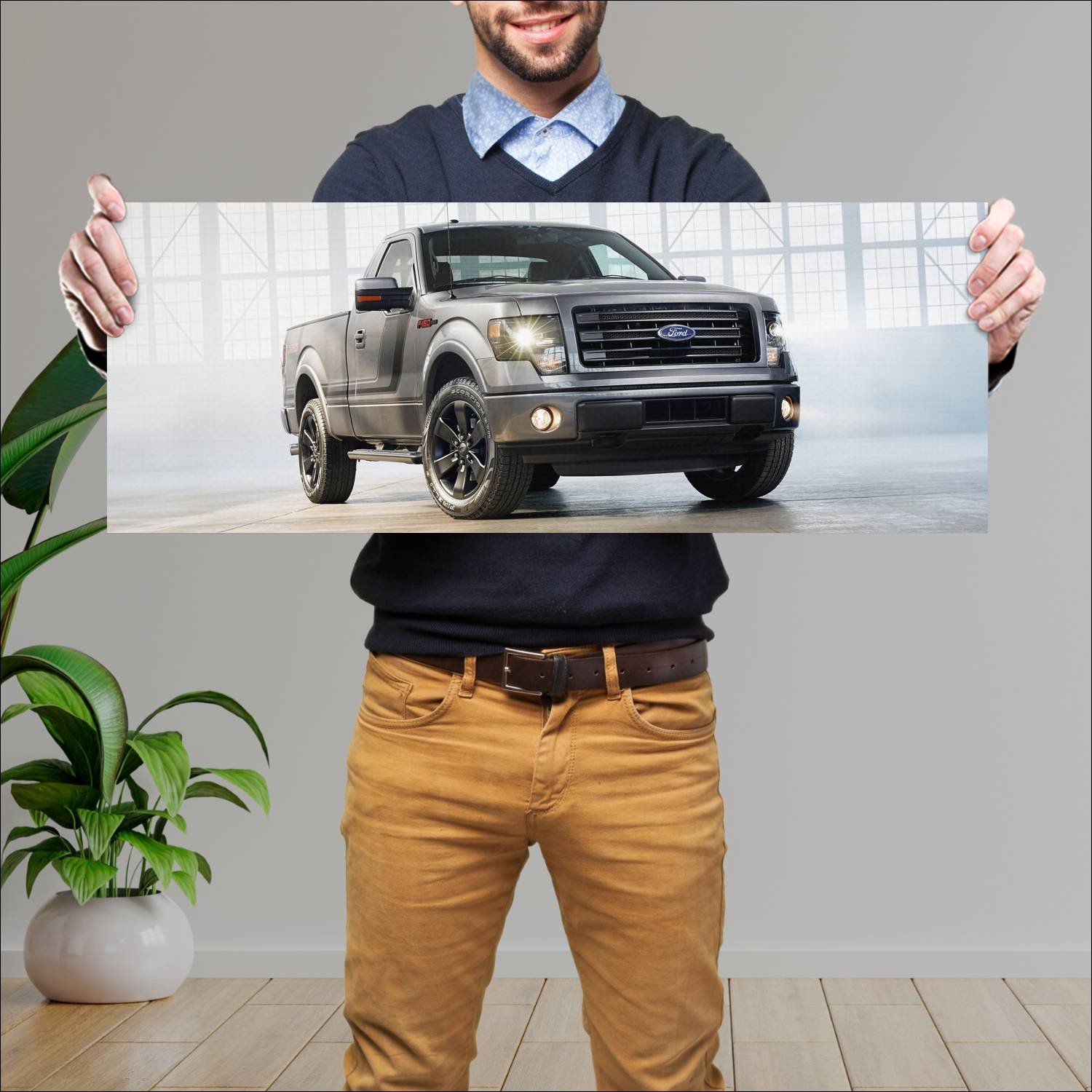 Cuadro grande 30x80cm 2013 ford f 150 tremor 7682 66 Ford