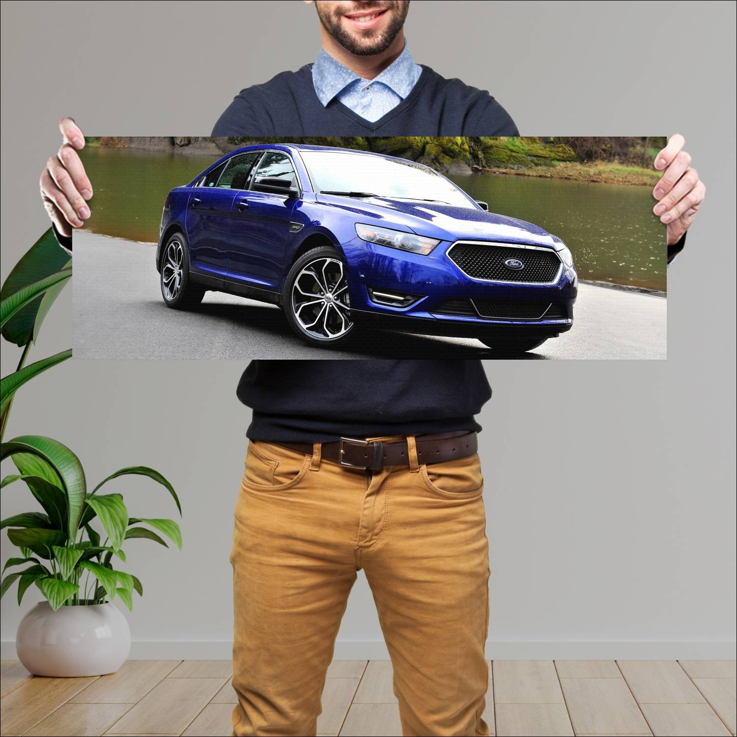 Cuadro grande 30x80cm 2013 ford taurus sho 4571 77 Ford