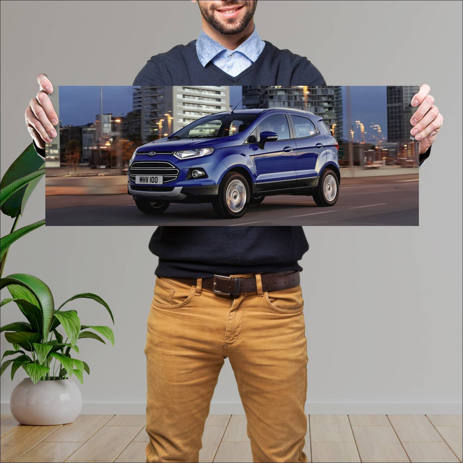 Cuadro grande 30x80cm 2014 ford ecosport eu 9296 81 Ford