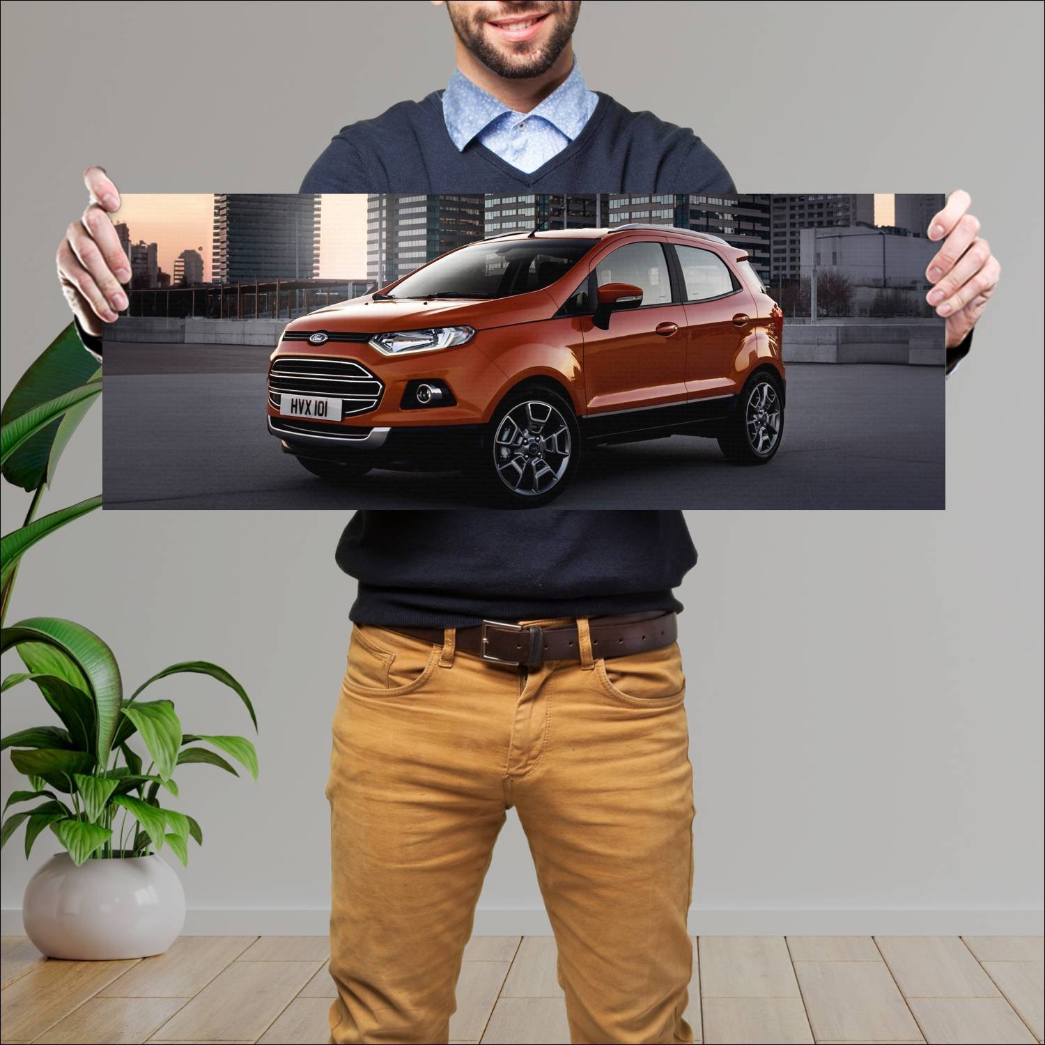 Cuadro grande 30x80cm 2014 ford ecosport eu 9299 82 Ford