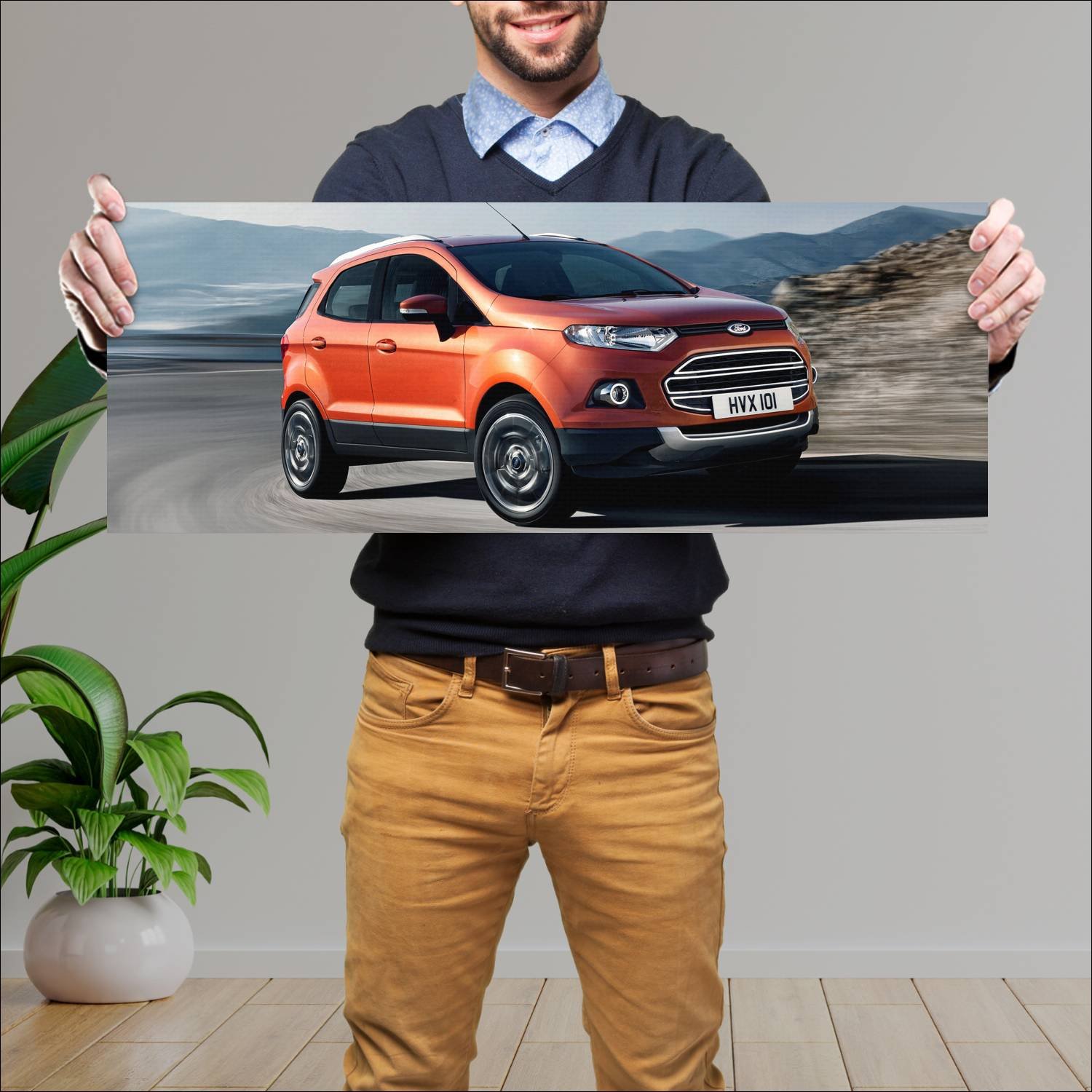 Cuadro grande 30x80cm 2014 ford ecosport eu 9301 83 Ford
