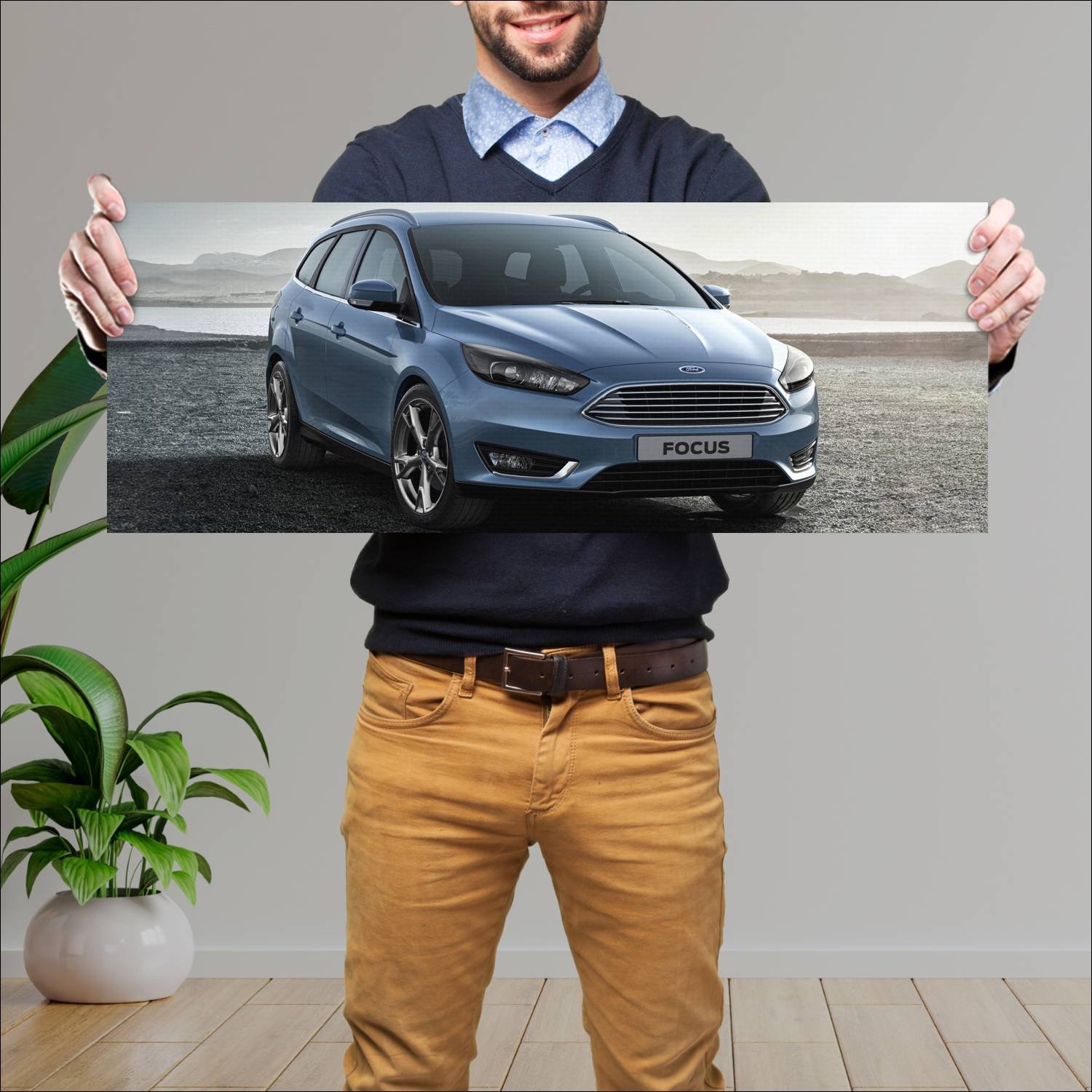 Cuadro grande 30x80cm 2014 ford focus turnier 1176 92 Ford