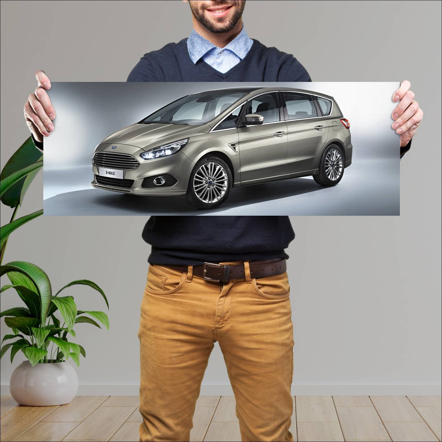 Cuadro grande 30x80cm 2015 ford s max auto 140 Ford