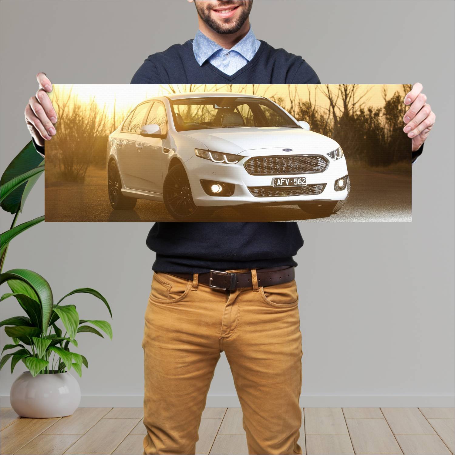 Cuadro grande 30x80cm 2016 ford falcon xr6 sprint 149 Ford