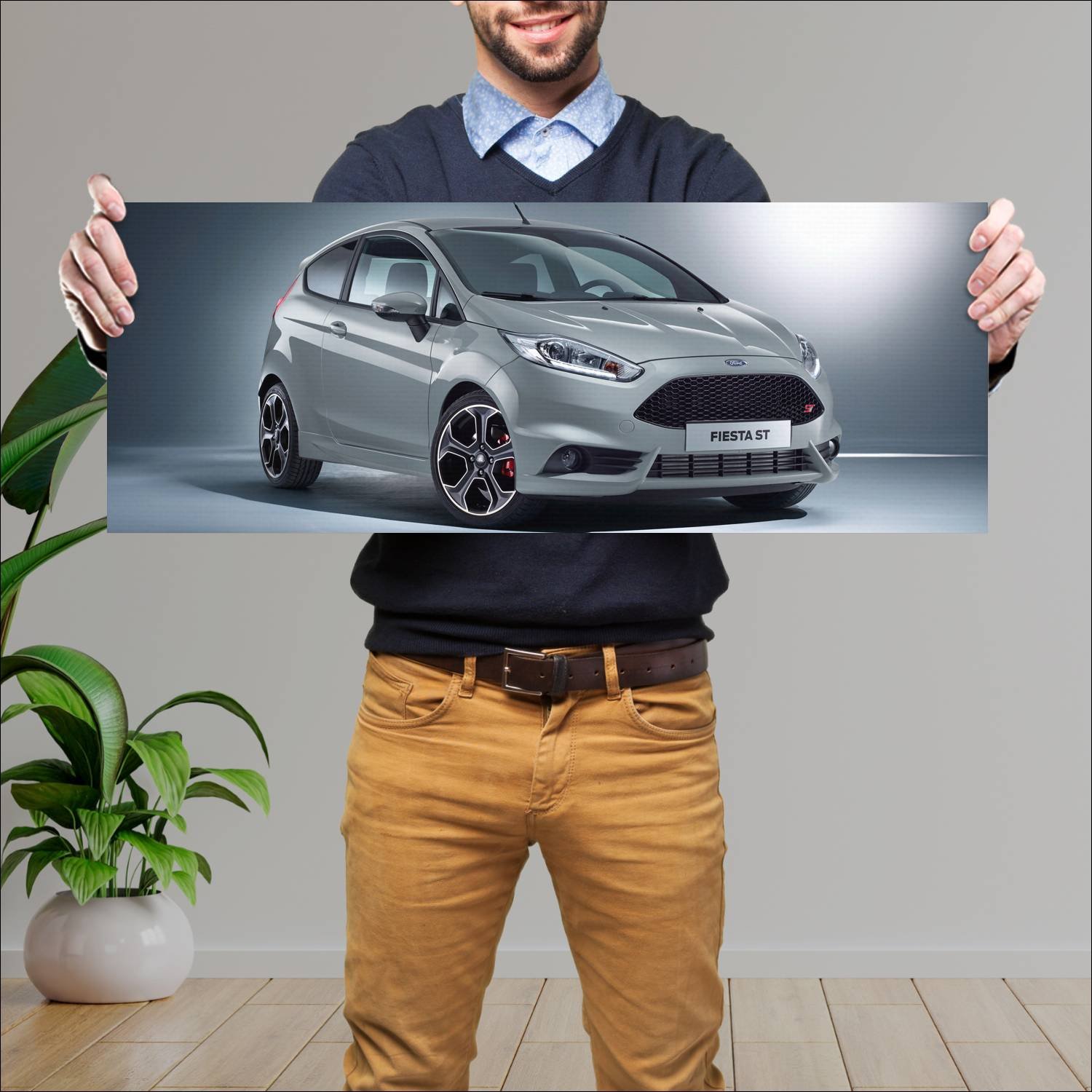 Cuadro grande 30x80cm 2016 ford fiesta st200 3 doo 152 Ford