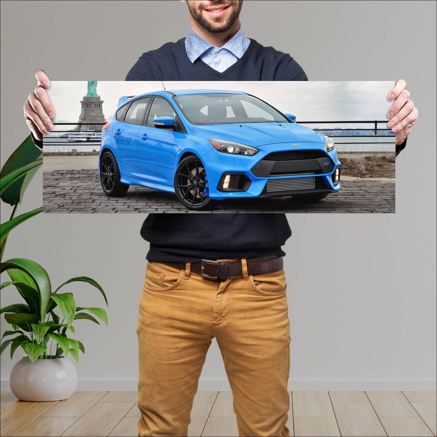 Cuadro grande 30x80cm 2016 ford focus rs us auto 153 Ford