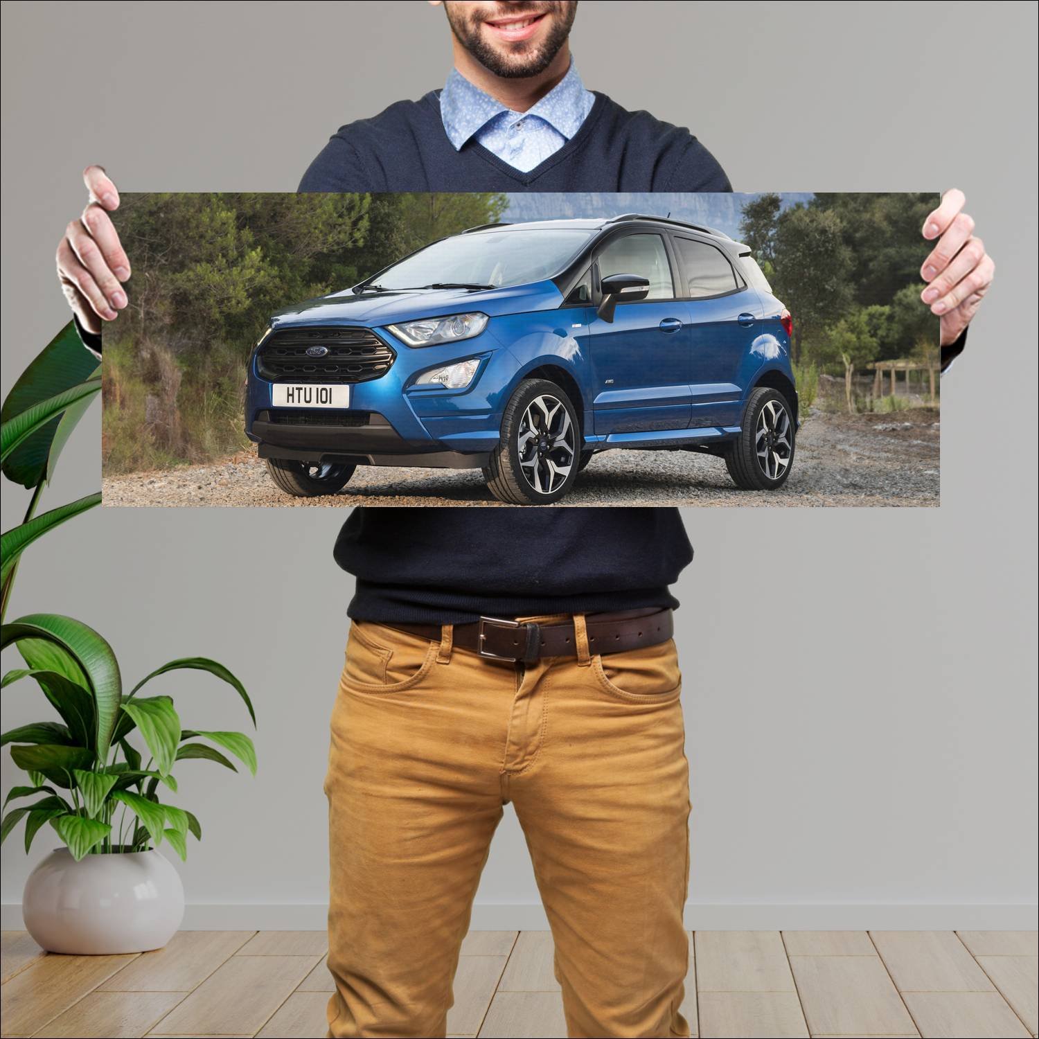 Cuadro grande 30x80cm 2017 ford ecosport st line 7 180 Ford