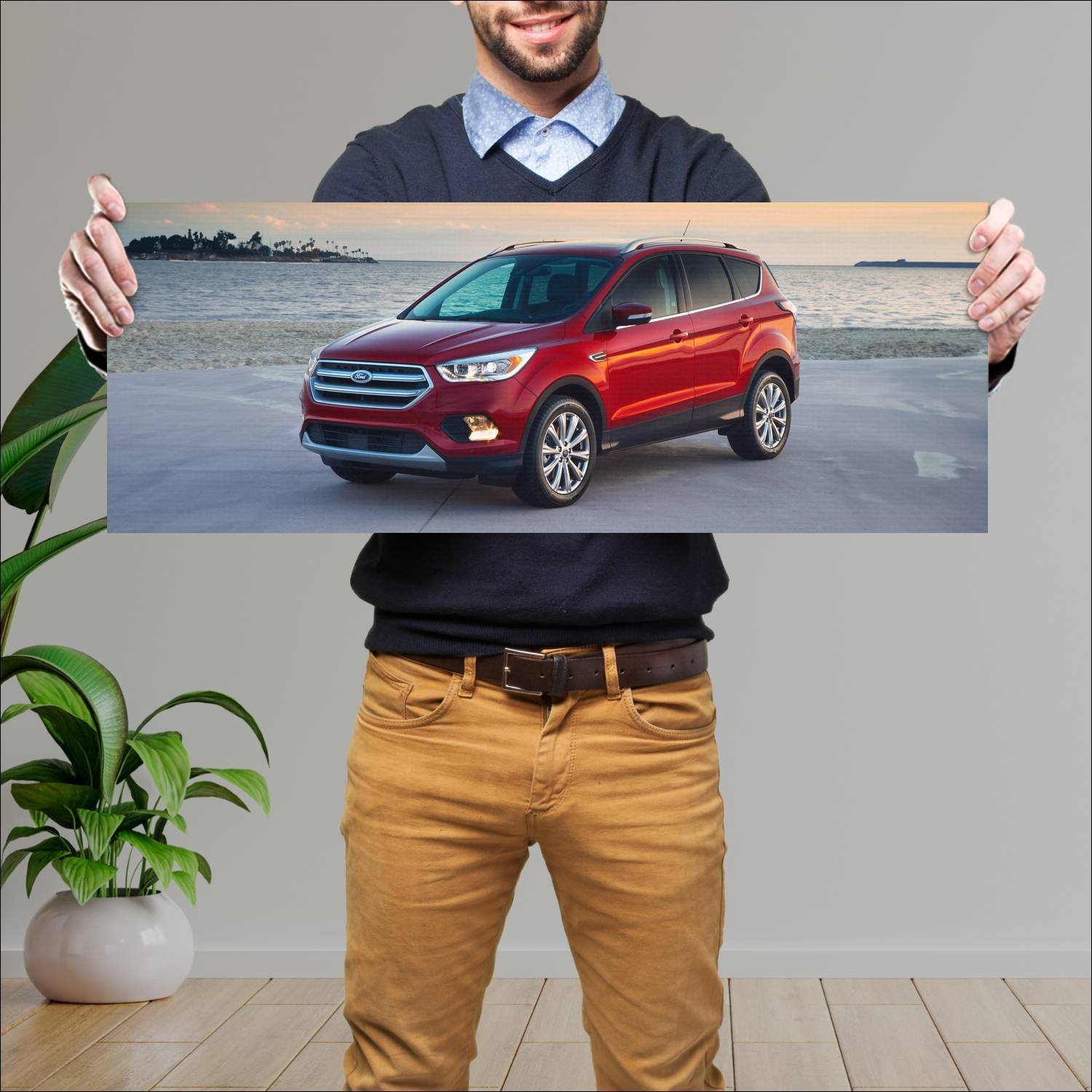 Cuadro grande 30x80cm 2017 ford escape titanium 42 183 Ford