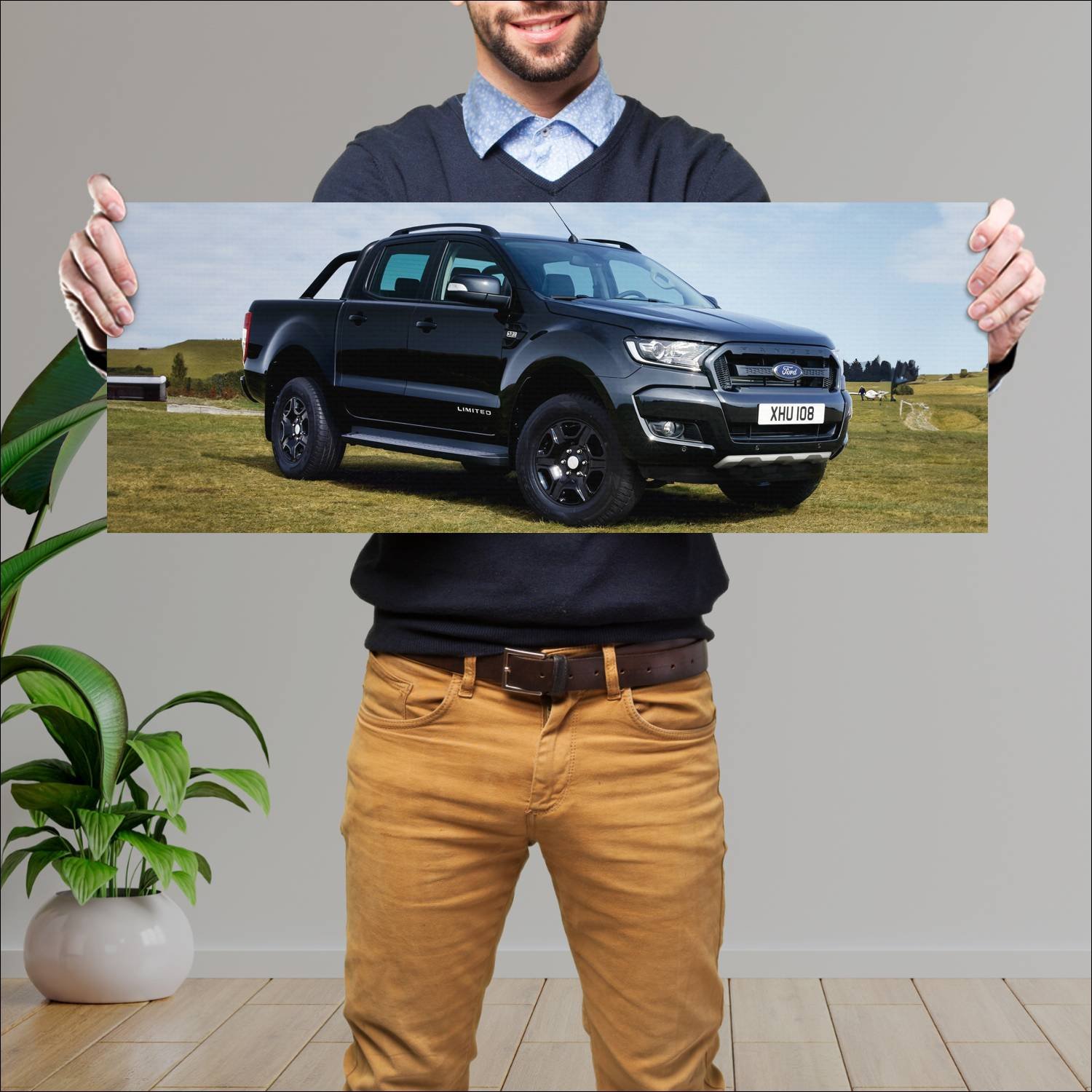 Cuadro grande 30x80cm 2017 ford ranger limited dou 218 Ford