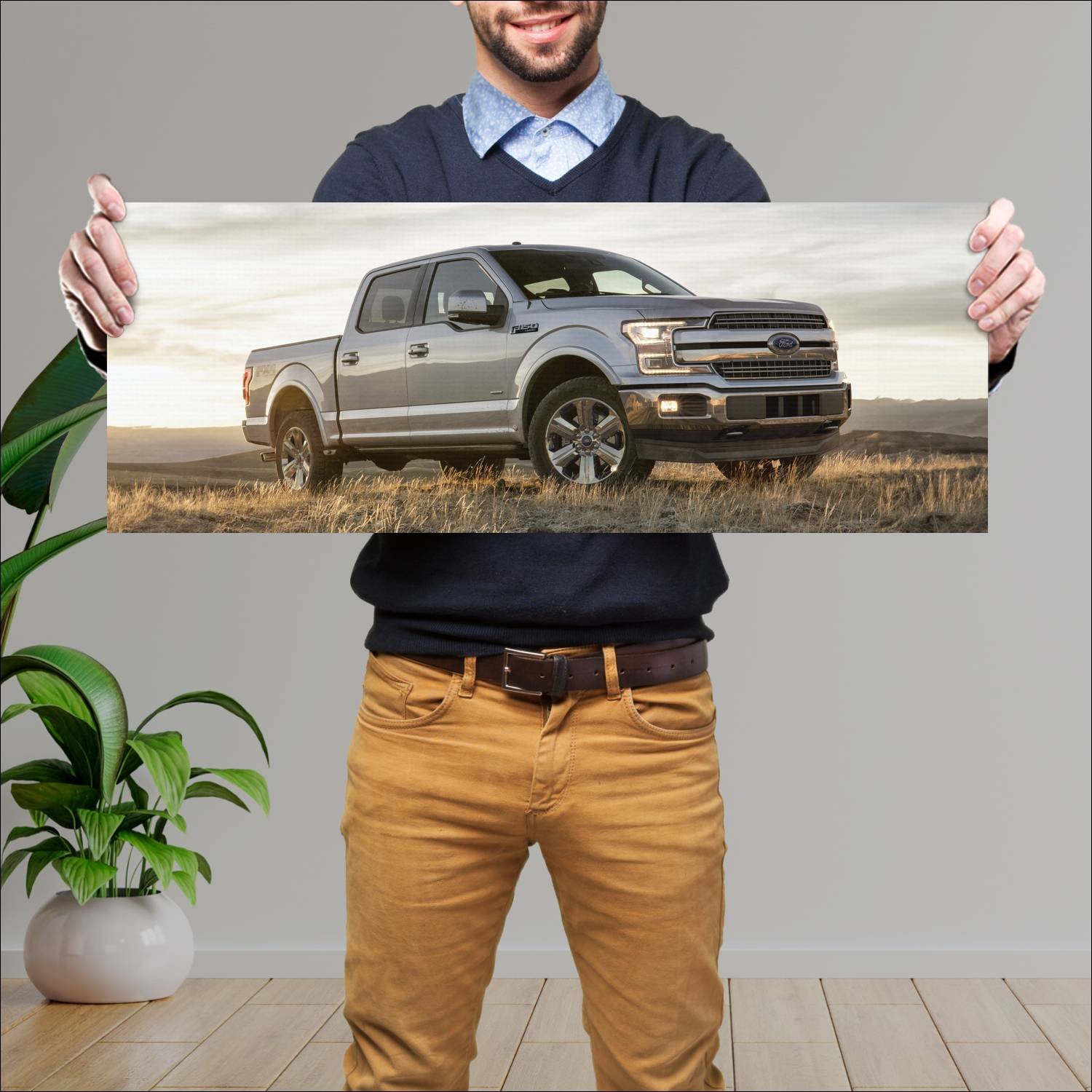 Cuadro grande 30x80cm 2018 ford f 150 lariat fx4 s 232 Ford