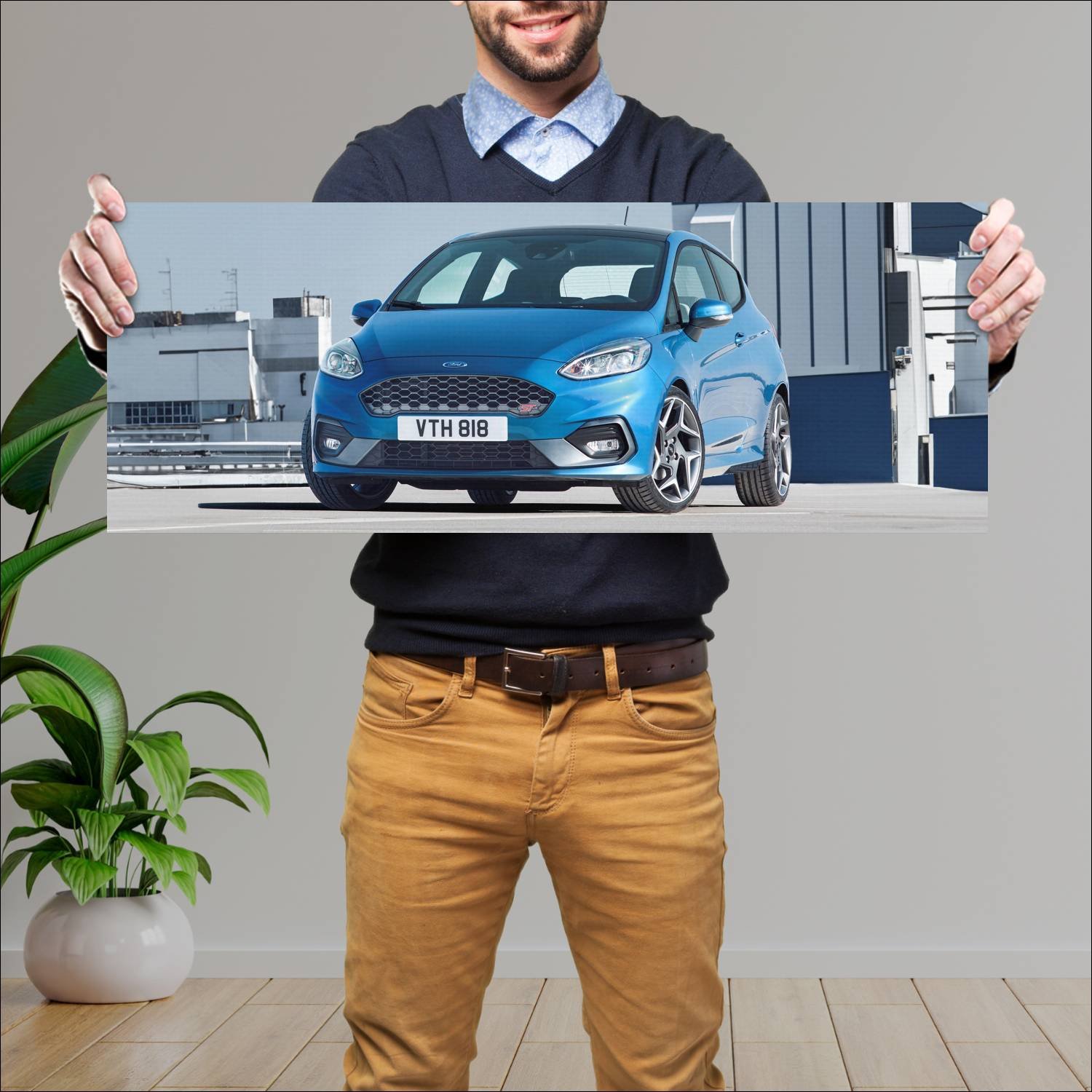 Cuadro grande 30x80cm 2018 ford fiesta st 3 door 6 240 Ford