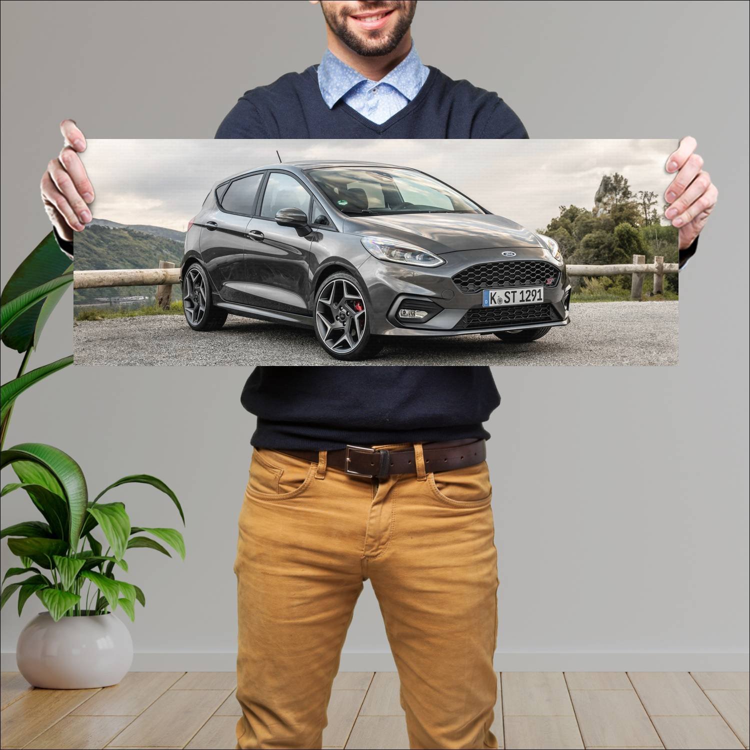 Cuadro grande 30x80cm 2018 ford fiesta st 5 door 7 241 Ford