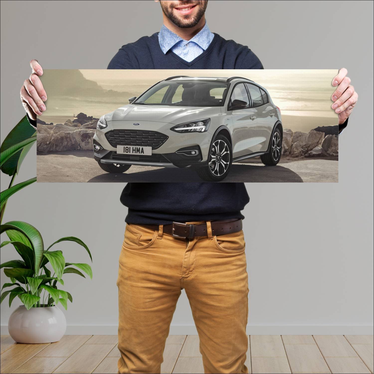 Cuadro grande 30x80cm 2018 ford focus active auto 244 Ford