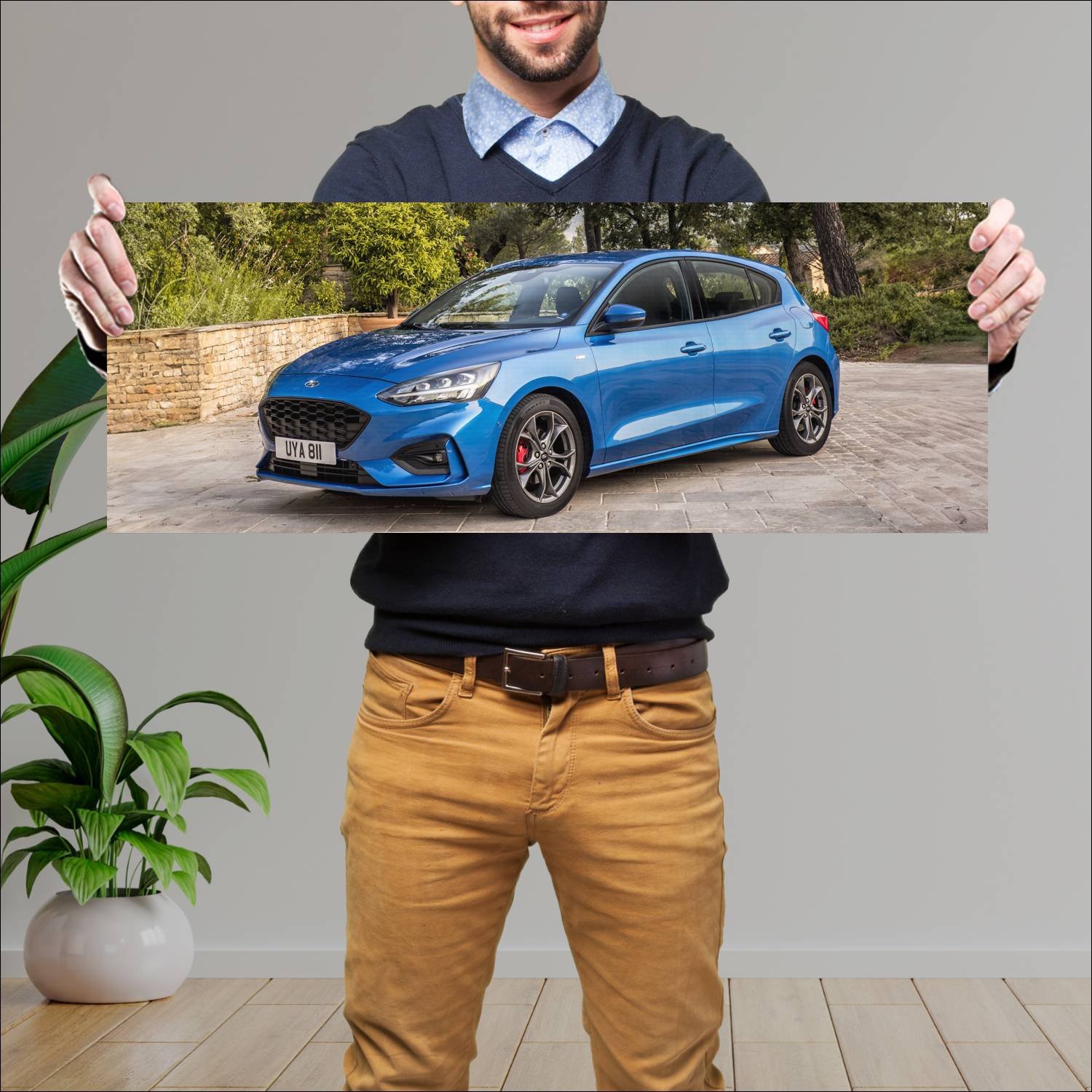 Cuadro grande 30x80cm 2018 ford focus st line Ford