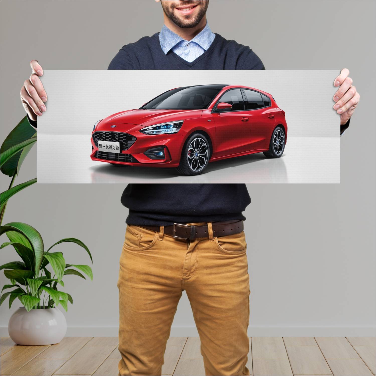 Cuadro grande 30x80cm 2018 ford focus st line cn 7 247 Ford