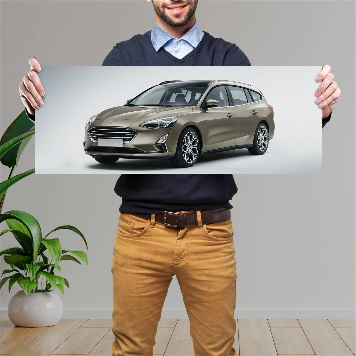 Cuadro grande 30x80cm 2018 ford focus turnier Ford