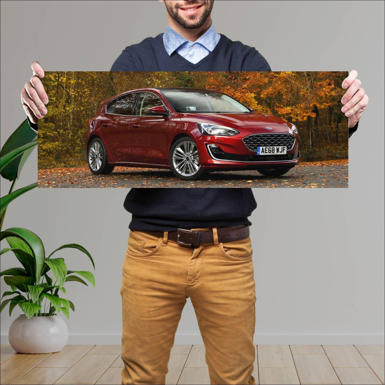 Cuadro grande 30x80cm 2018 ford focus vignale uk 8 251 Ford