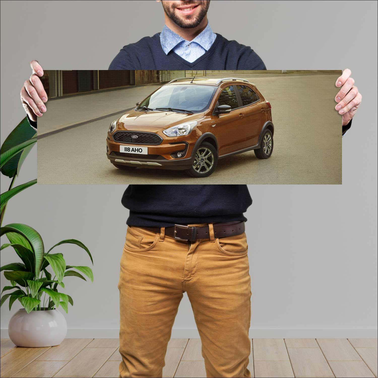 Cuadro grande 30x80cm 2018 ford ka plus active 759 254 Ford