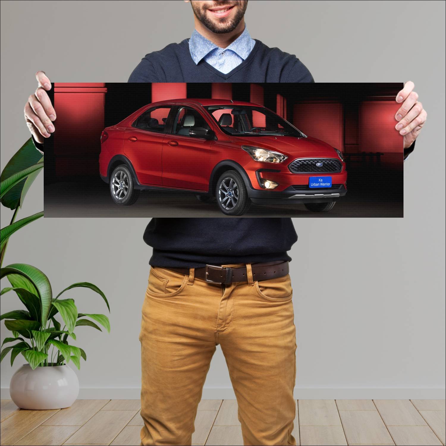 Cuadro grande 30x80cm 2018 ford ka urban warrior c 255 Ford