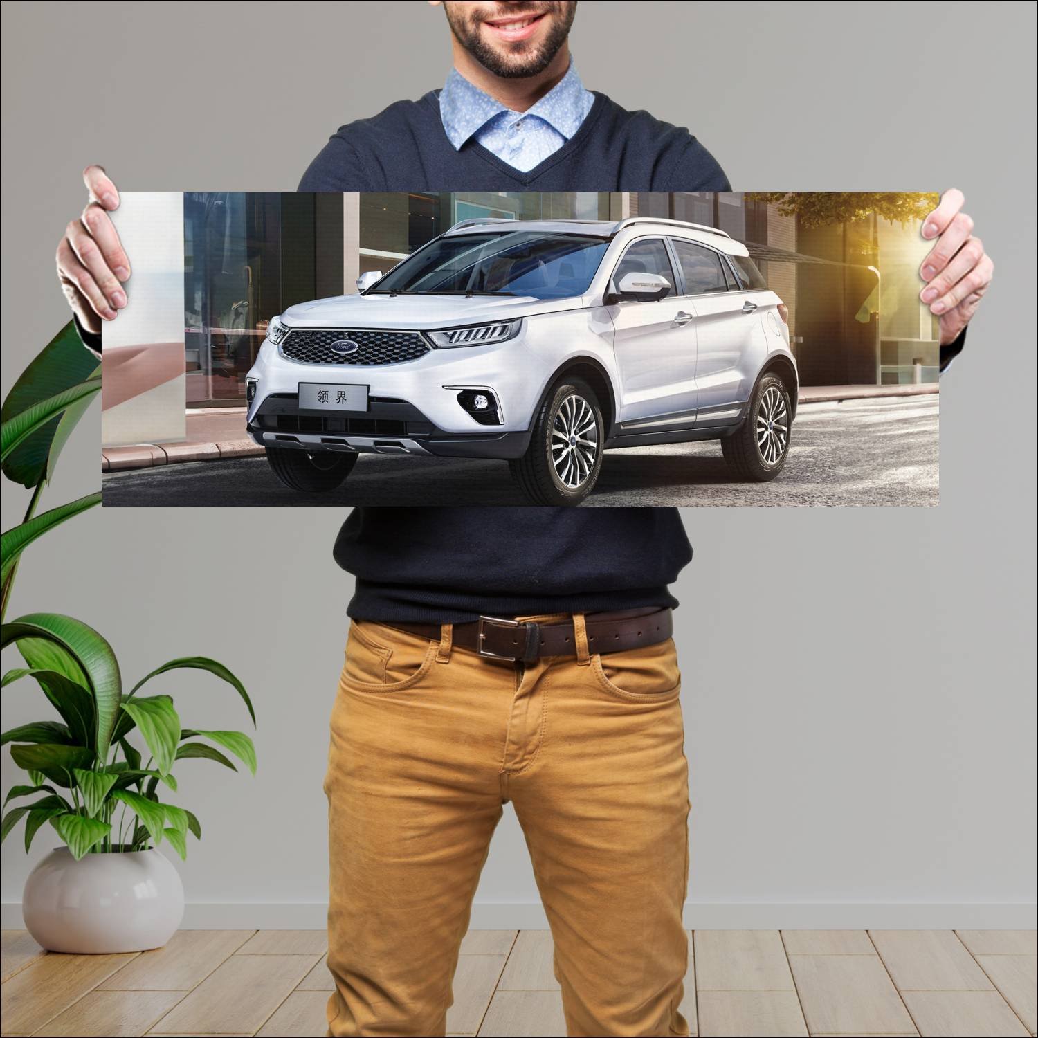 Cuadro grande 30x80cm 2018 ford territory cn auto 277 Ford