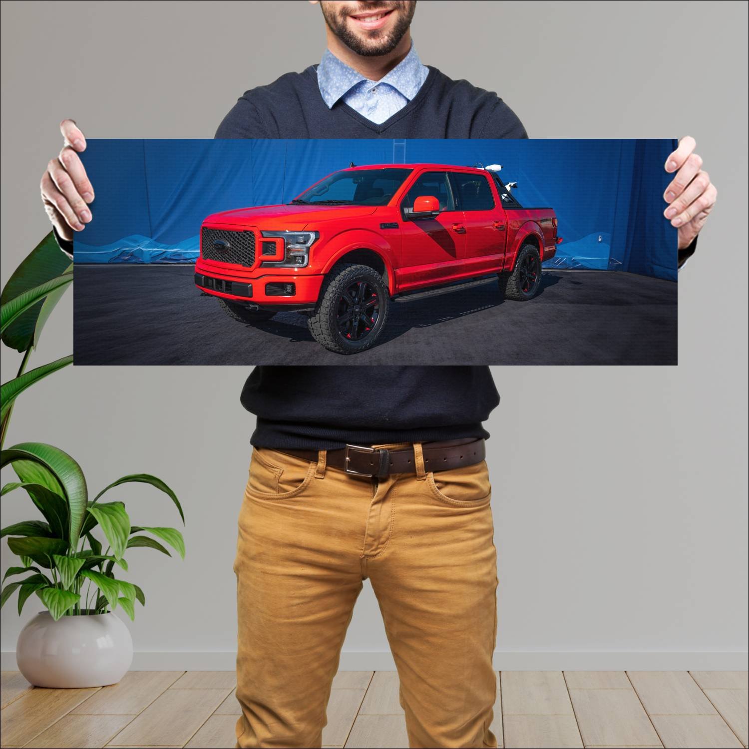 Cuadro grande 30x80cm 2019 ford f 150 lariat sport 288 Ford