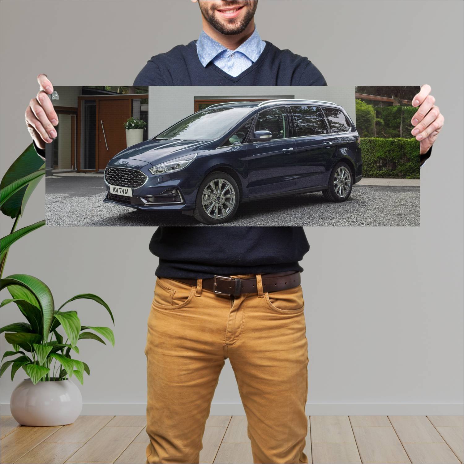 Cuadro grande 30x80cm 2019 ford galaxy auto 300 Ford