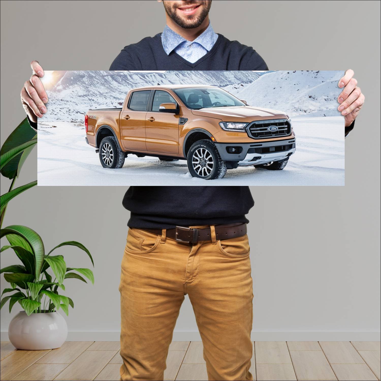 Cuadro grande 30x80cm 2019 ford ranger lariat fx4 315 Ford