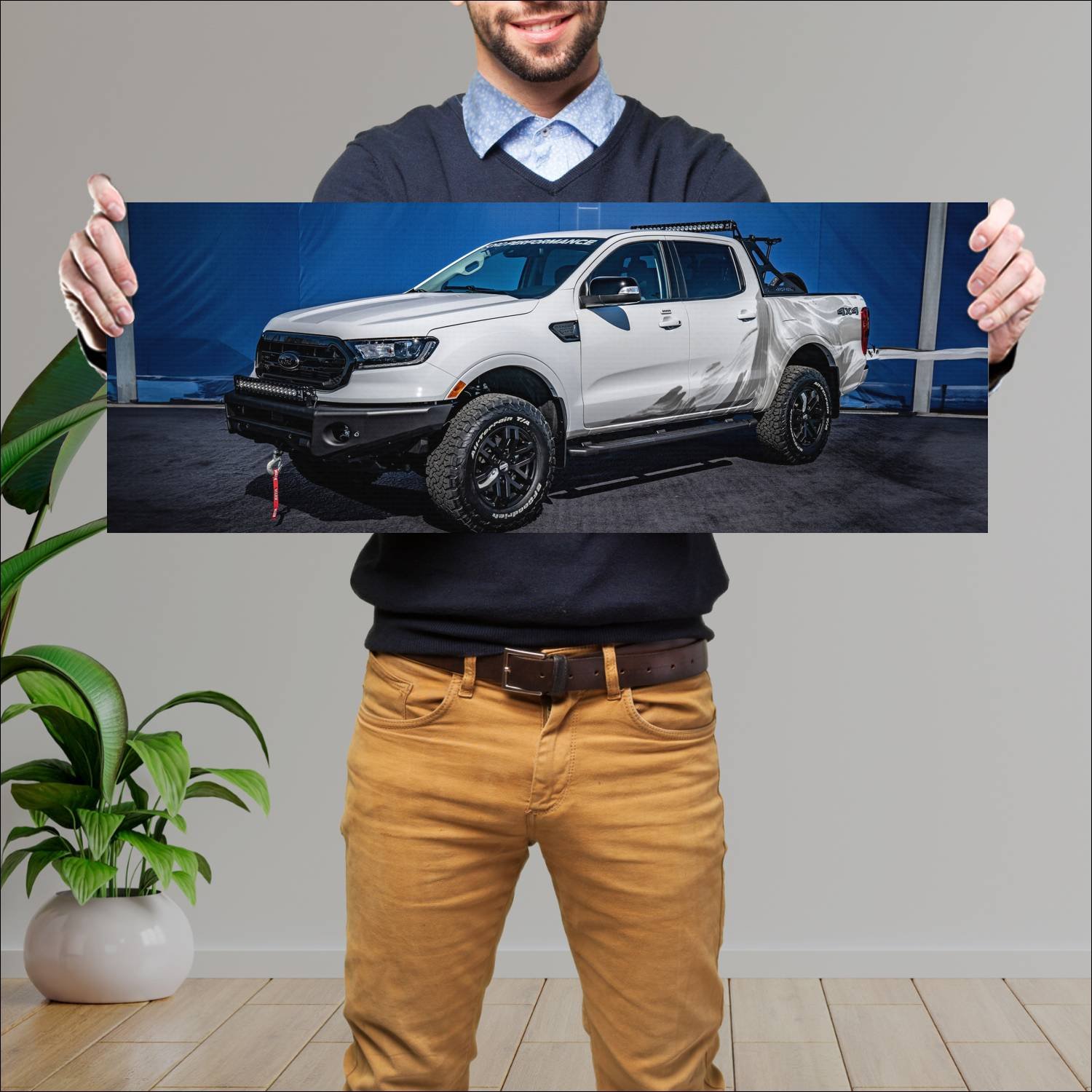 Cuadro grande 30x80cm 2019 ford ranger lariat supe 316 Ford