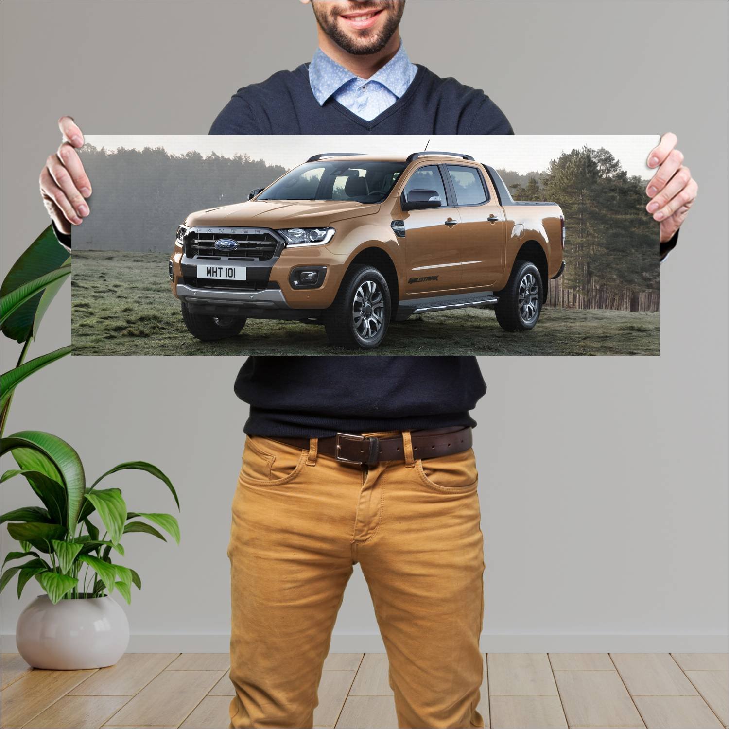 Cuadro grande 30x80cm 2019 ford ranger wildtrak do 317 Ford