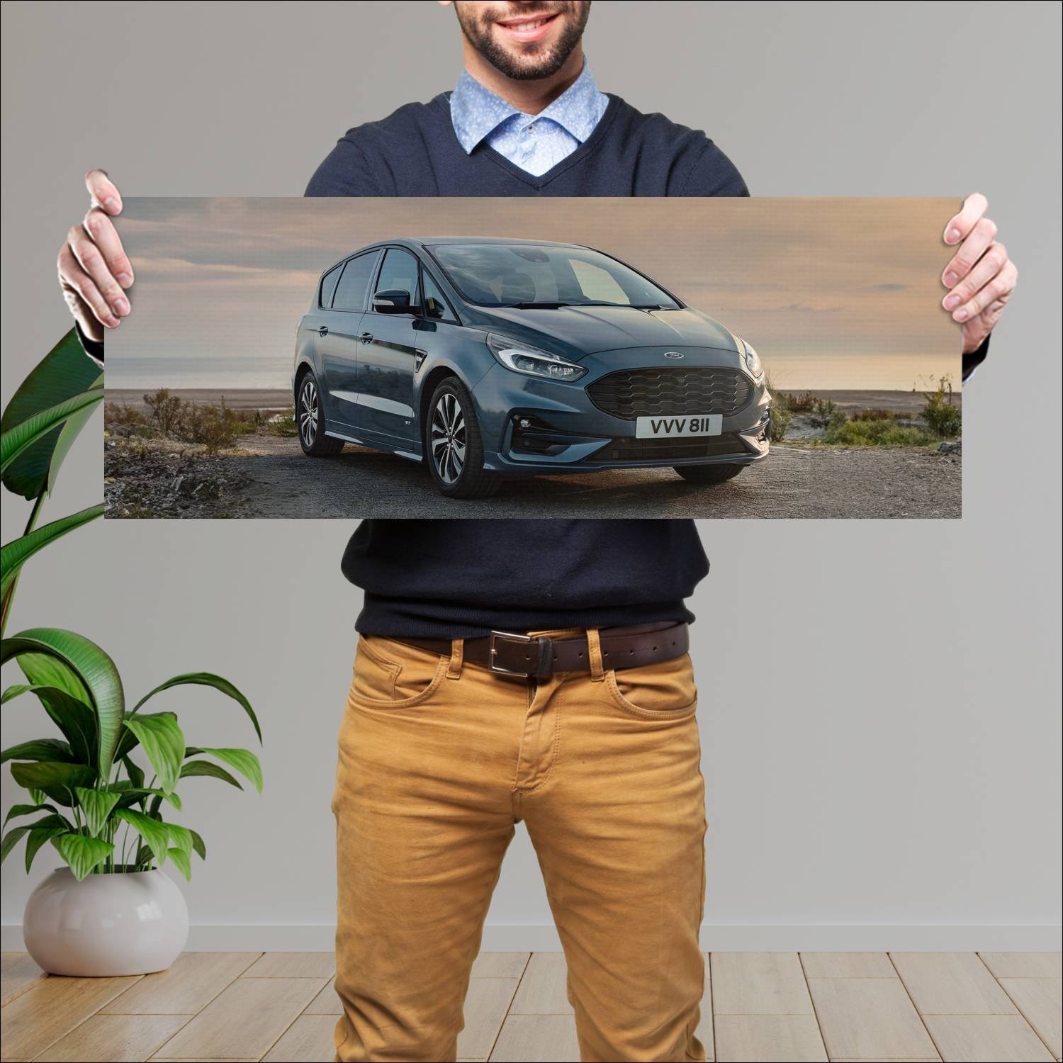 Cuadro grande 30x80cm 2019 ford s max st line Ford