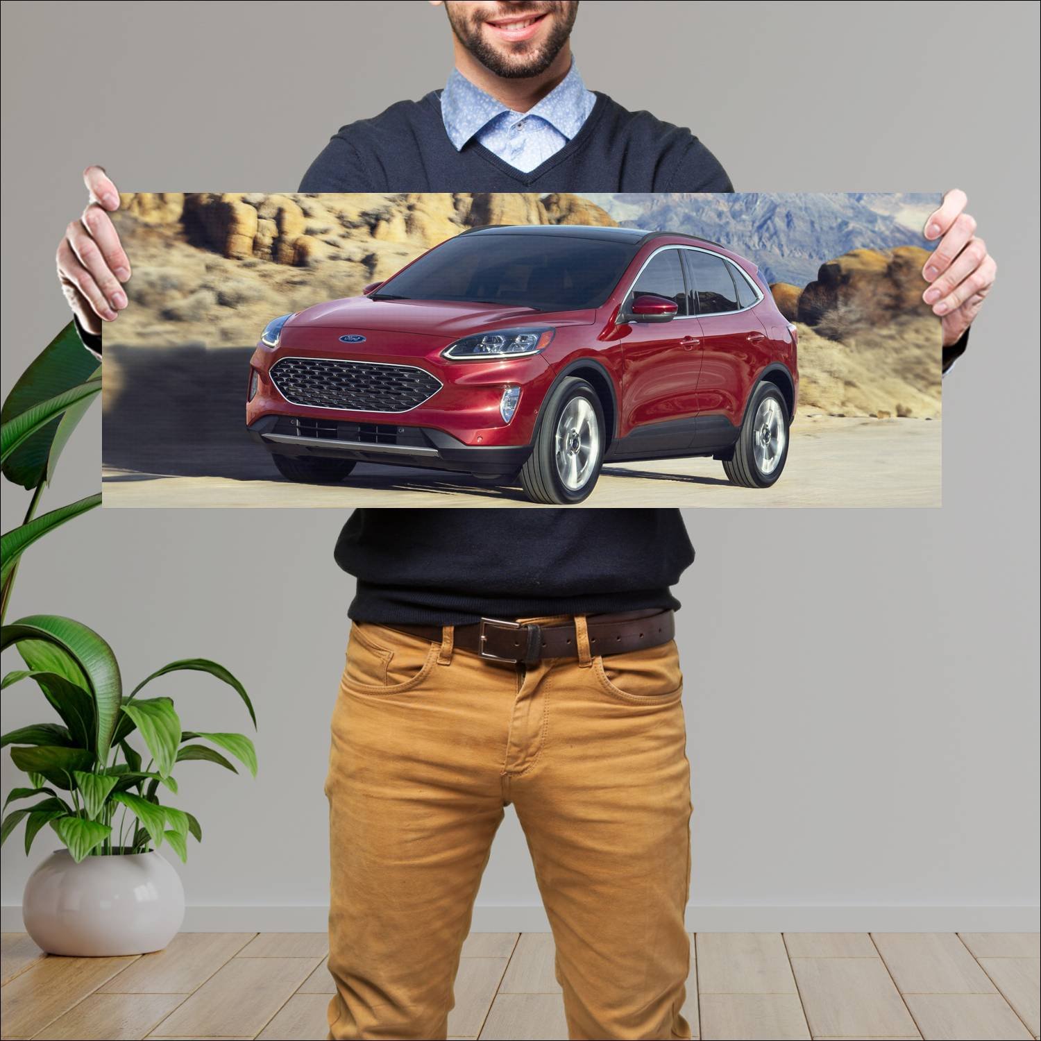 Cuadro grande 30x80cm 2020 ford escape hybrid Ford