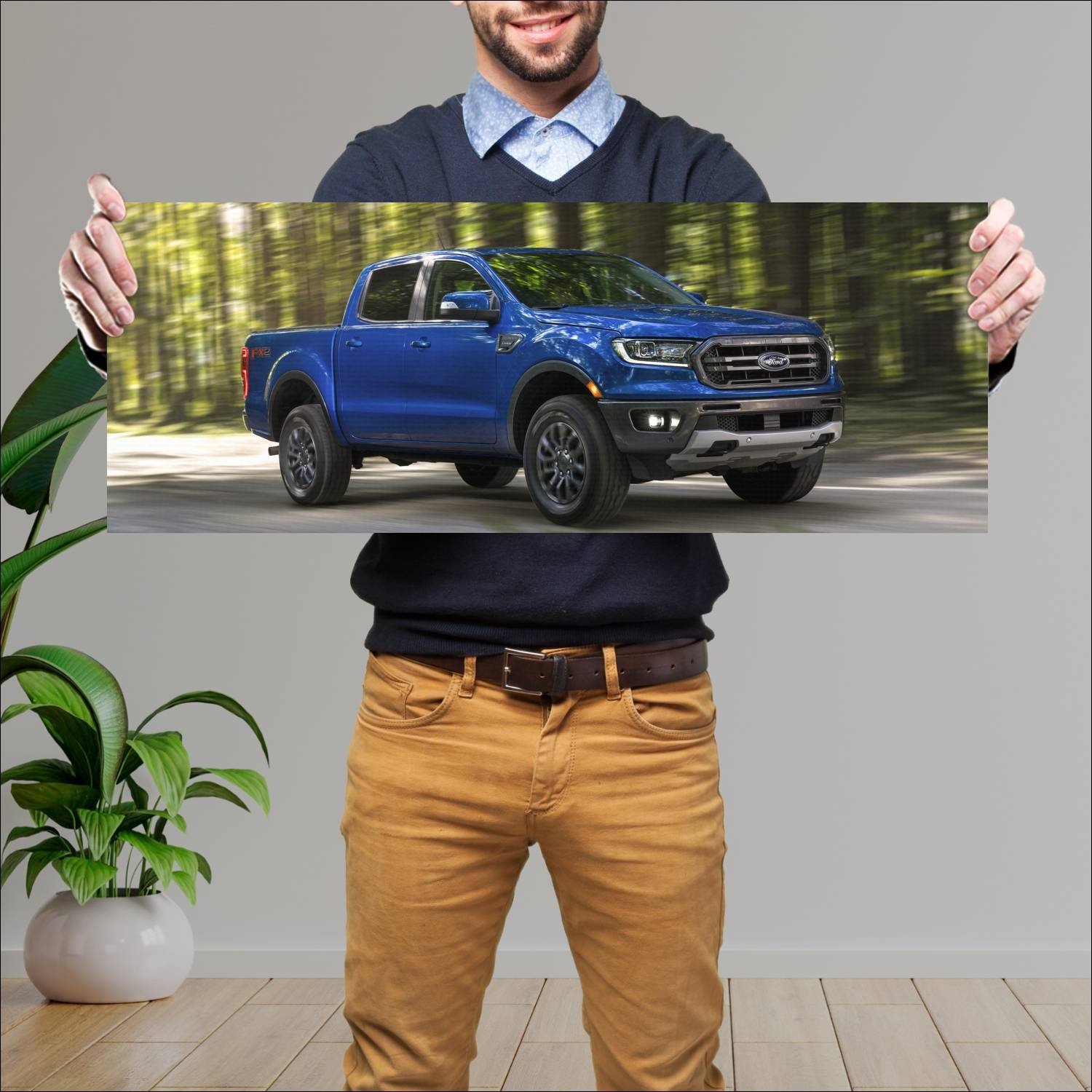 Cuadro grande 30x80cm 2020 ford ranger fx2 supercr 339 Ford