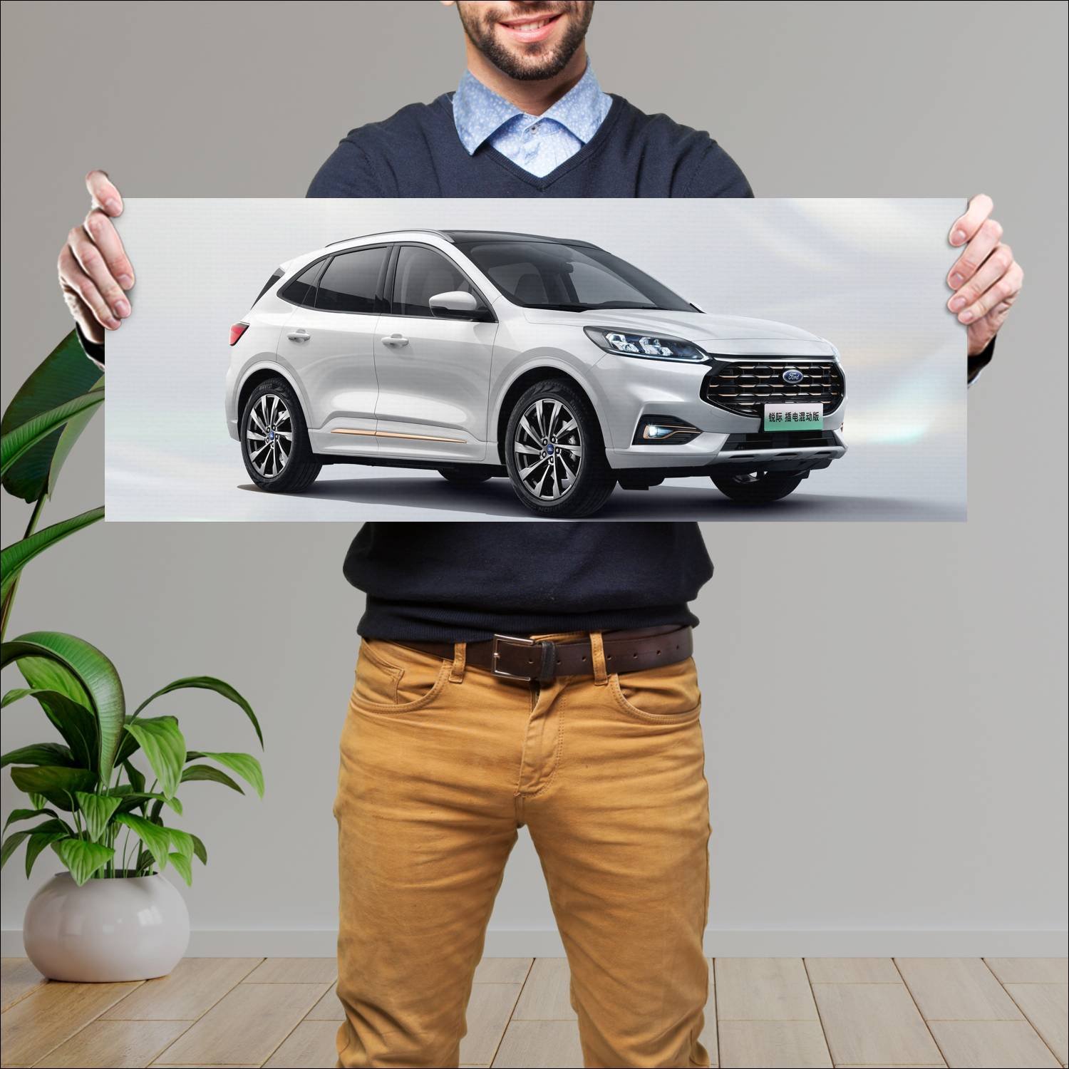 Cuadro grande 30x80cm 2021 ford escape phev cn 104 350 Ford