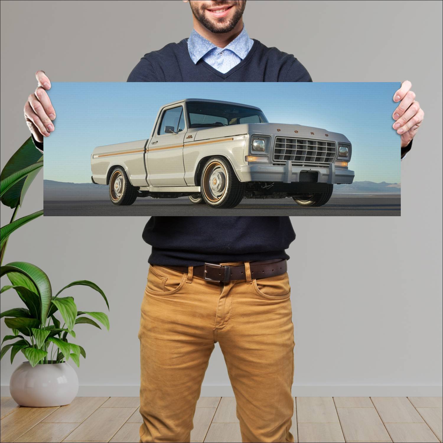 Cuadro grande 30x80cm 2021 ford f 100 eluminator c 355 Ford
