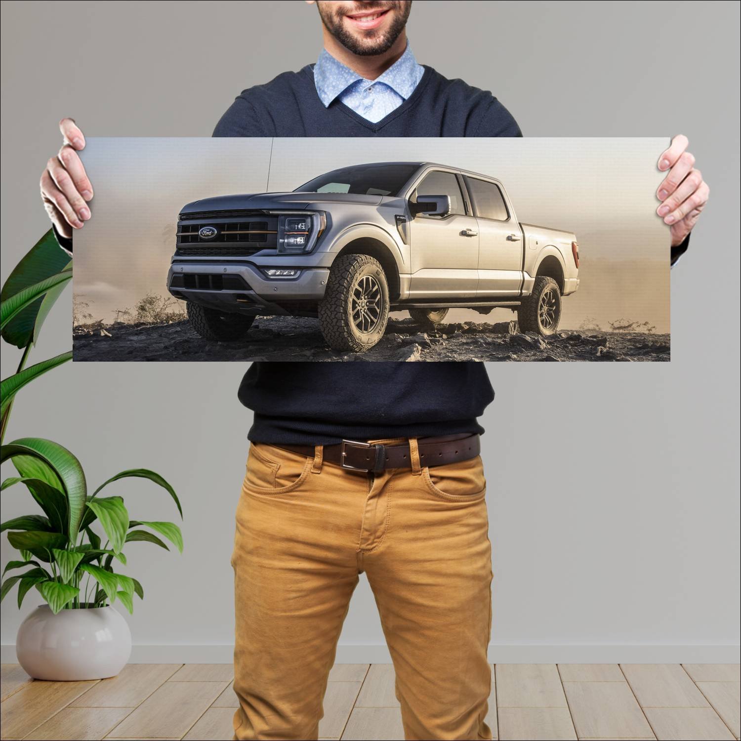 Cuadro grande 30x80cm 2021 ford f 150 tremor super 358 Ford