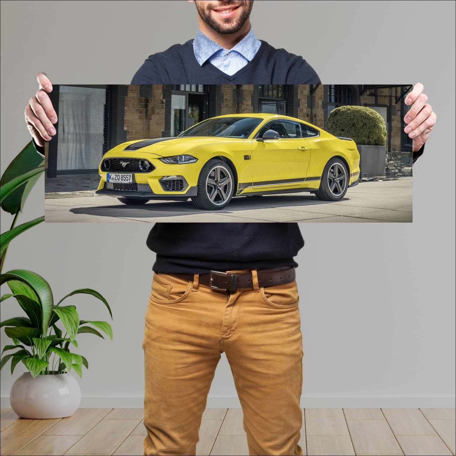 Cuadro grande 30x80cm 2021 ford mustang mach 1 eu 364 Ford