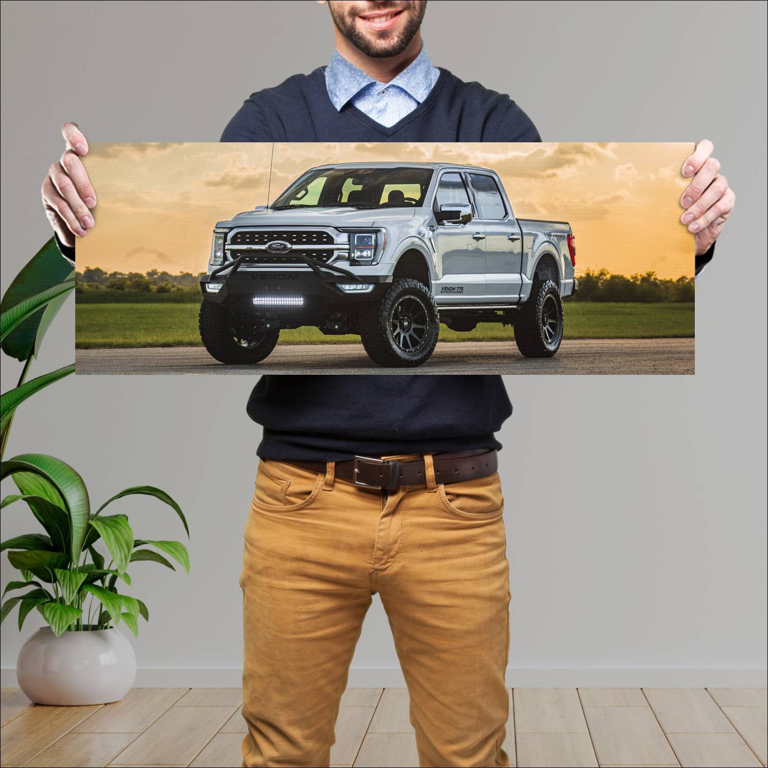 Cuadro grande 30x80cm 2021 hennessey venom 775 105 373 Ford