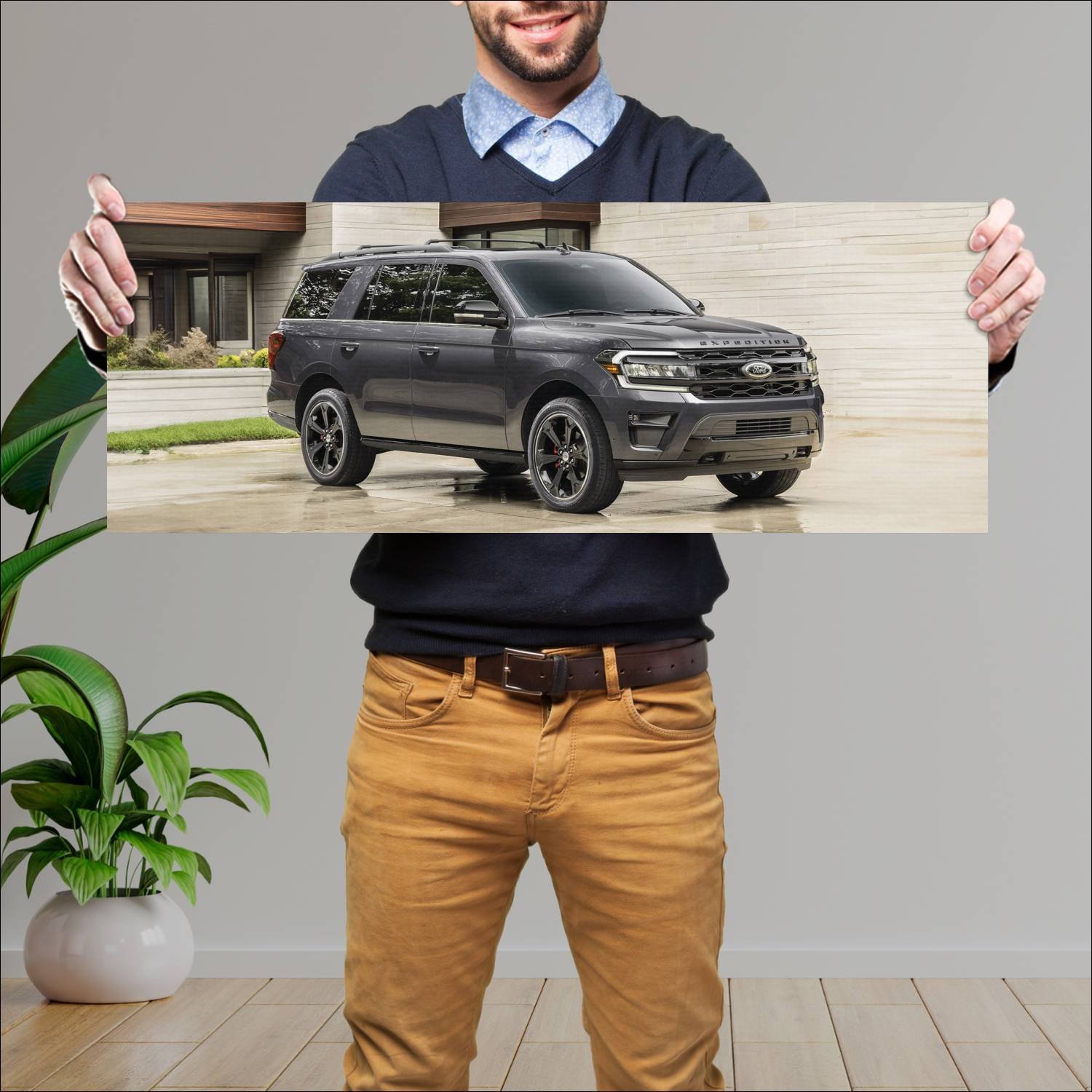 Cuadro grande 30x80cm 2022 ford expedition stealth 382 Ford