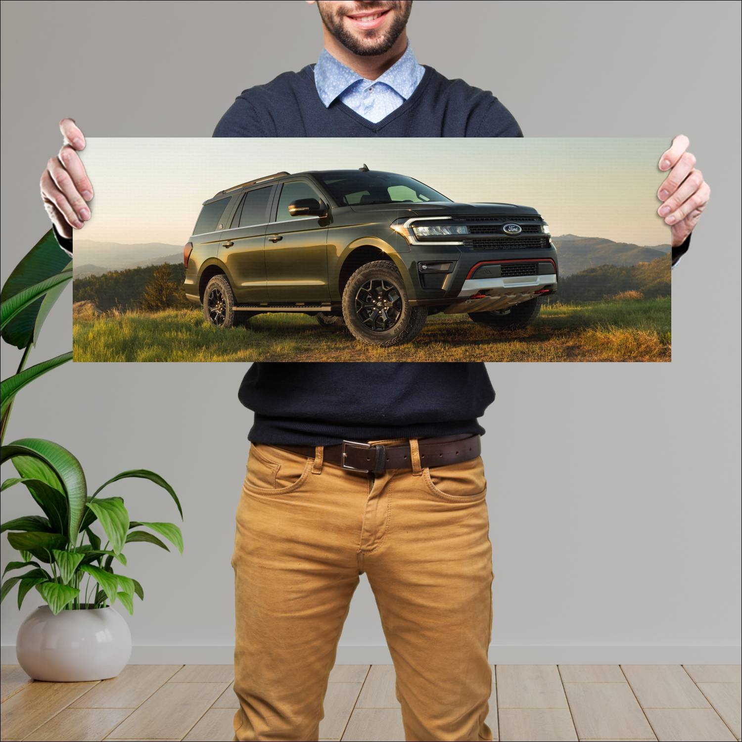 Cuadro grande 30x80cm 2022 ford expedition timberl 383 Ford