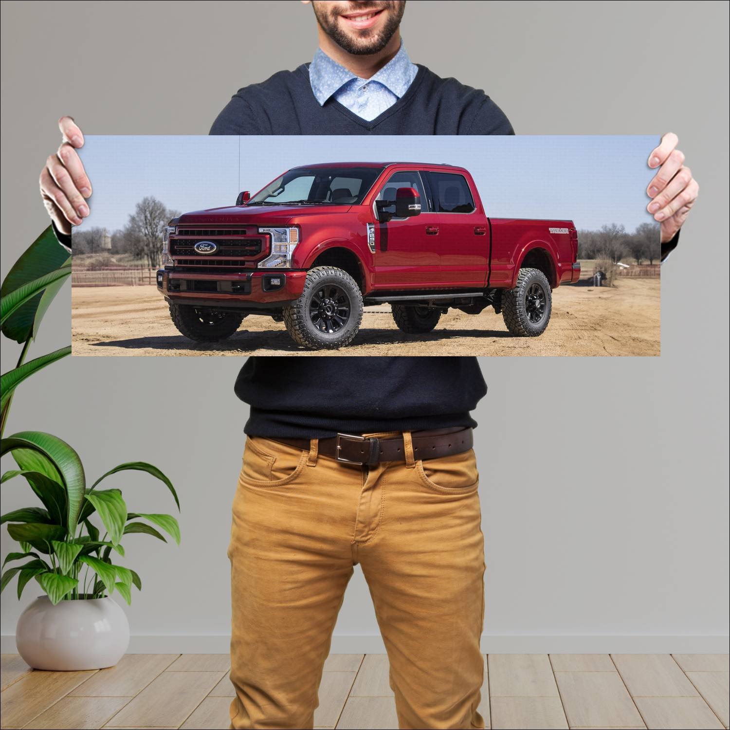 Cuadro grande 30x80cm 2022 ford f 250 super duty l 387 Ford